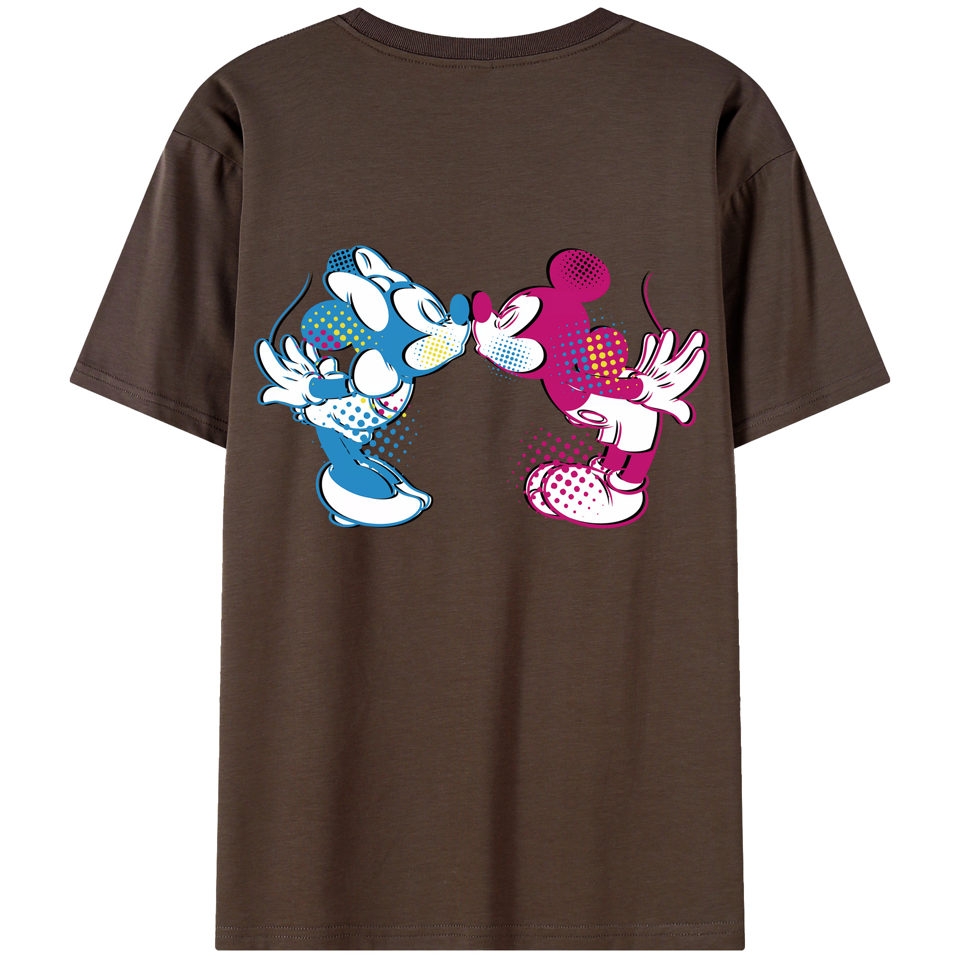 （画像用） ミッキーマウス Mickey Mouse 綿100％半袖Tシャツ（背面プリント）