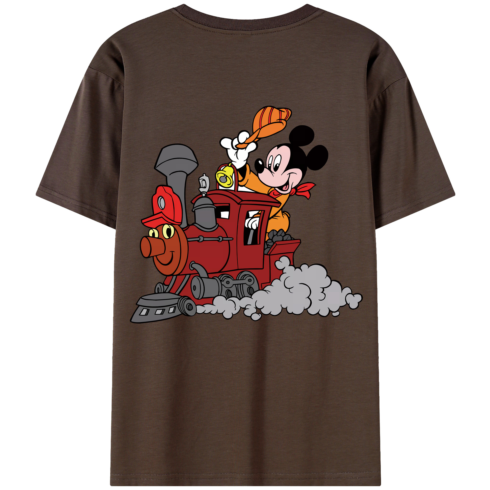（画像用） ミッキーマウス Mickey Mouse 綿100％半袖Tシャツ（背面プリント）