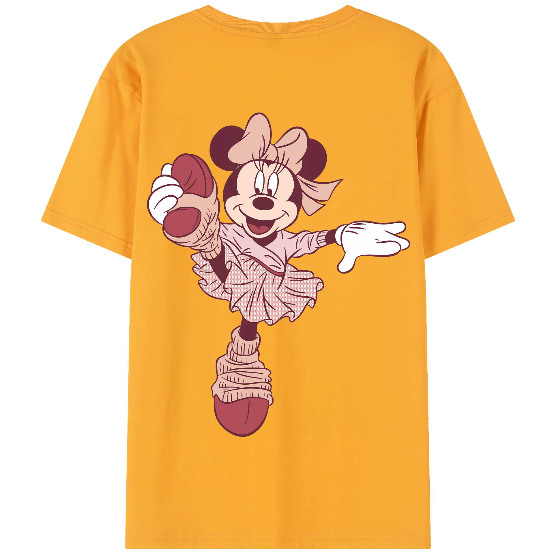 （画像用） ミッキーマウス Mickey Mouse 綿100％半袖Tシャツ（背面プリント）