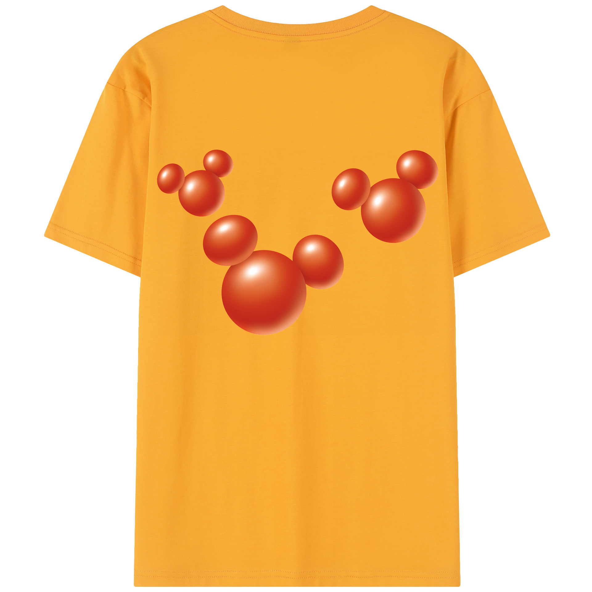 （画像用） ミッキーマウス Mickey Mouse 綿100％半袖Tシャツ（背面プリント）