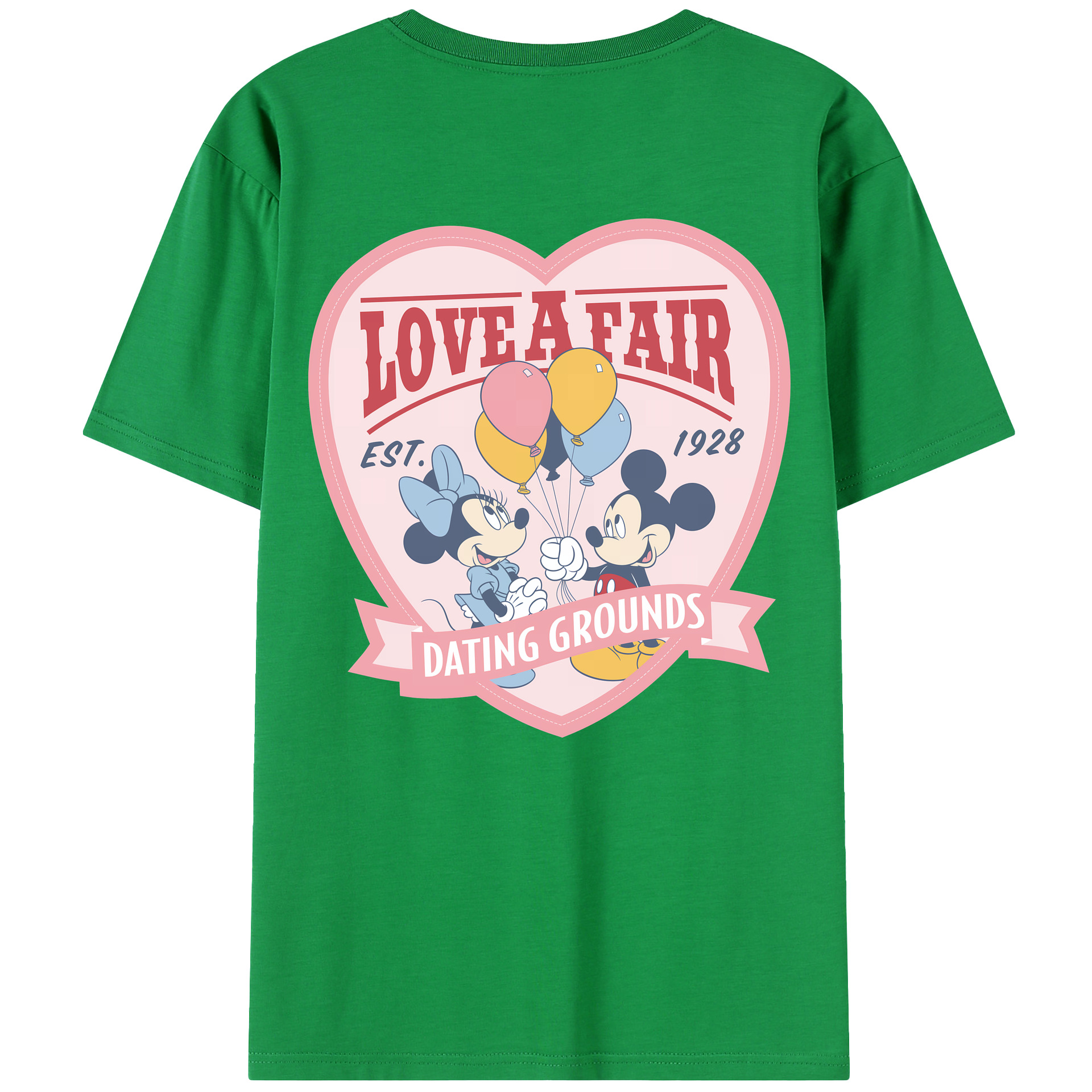 （画像用） ミッキーマウス Mickey Mouse 綿100％半袖Tシャツ（背面プリント）