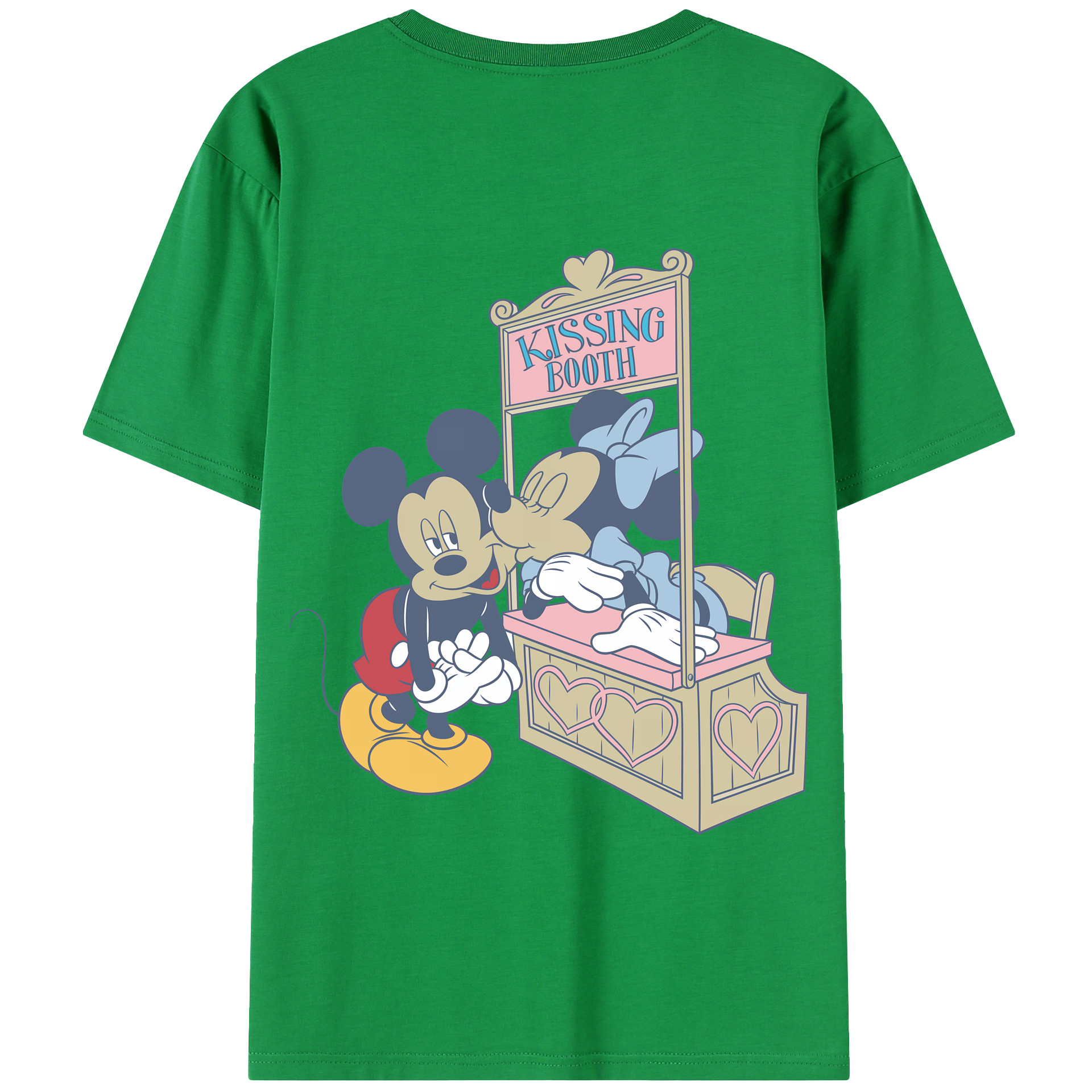 （画像用） ミッキーマウス Mickey Mouse 綿100％半袖Tシャツ（背面プリント）