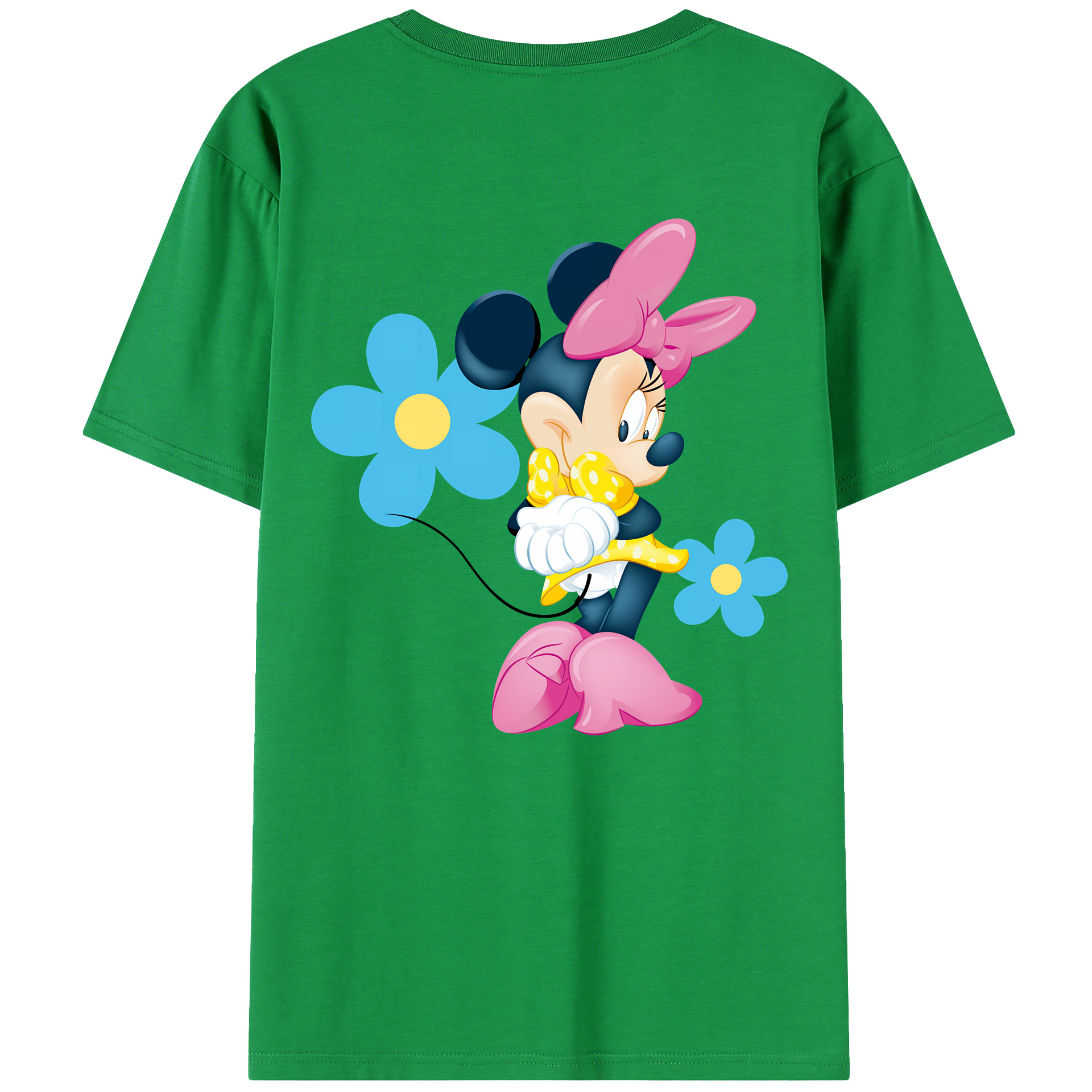 （画像用） ミッキーマウス Mickey Mouse 綿100％半袖Tシャツ（背面プリント）