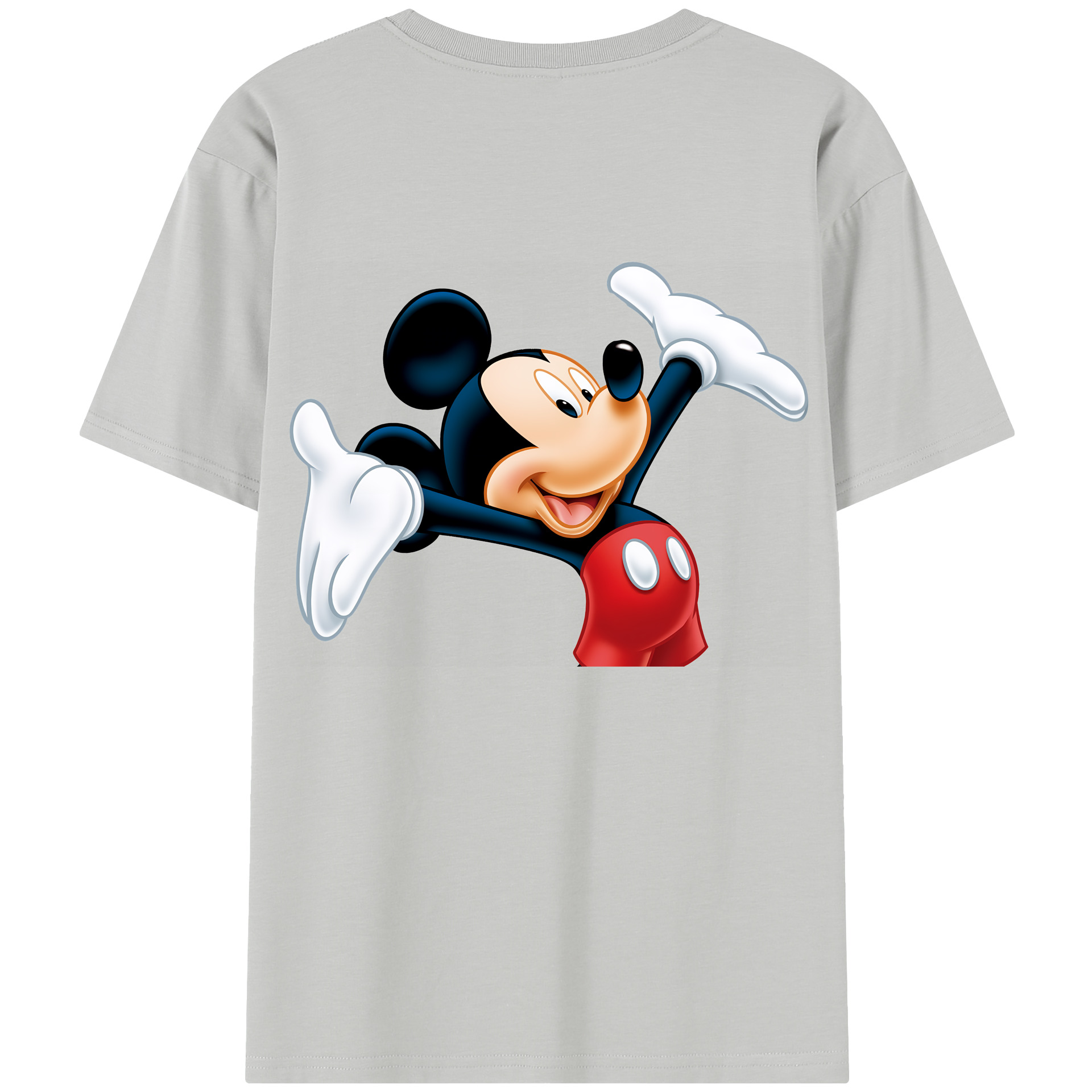（画像用） ミッキーマウス Mickey Mouse 綿100％半袖Tシャツ（背面プリント）