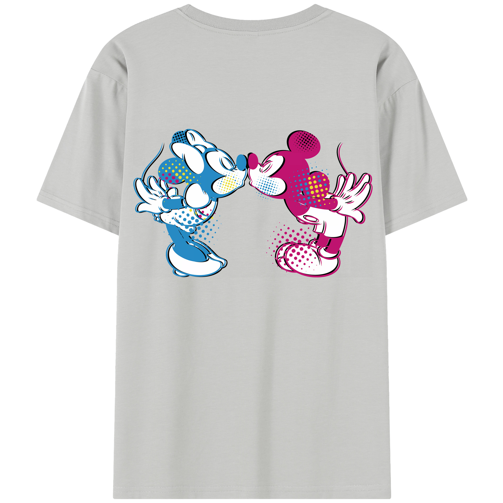 （画像用） ミッキーマウス Mickey Mouse 綿100％半袖Tシャツ（背面プリント）