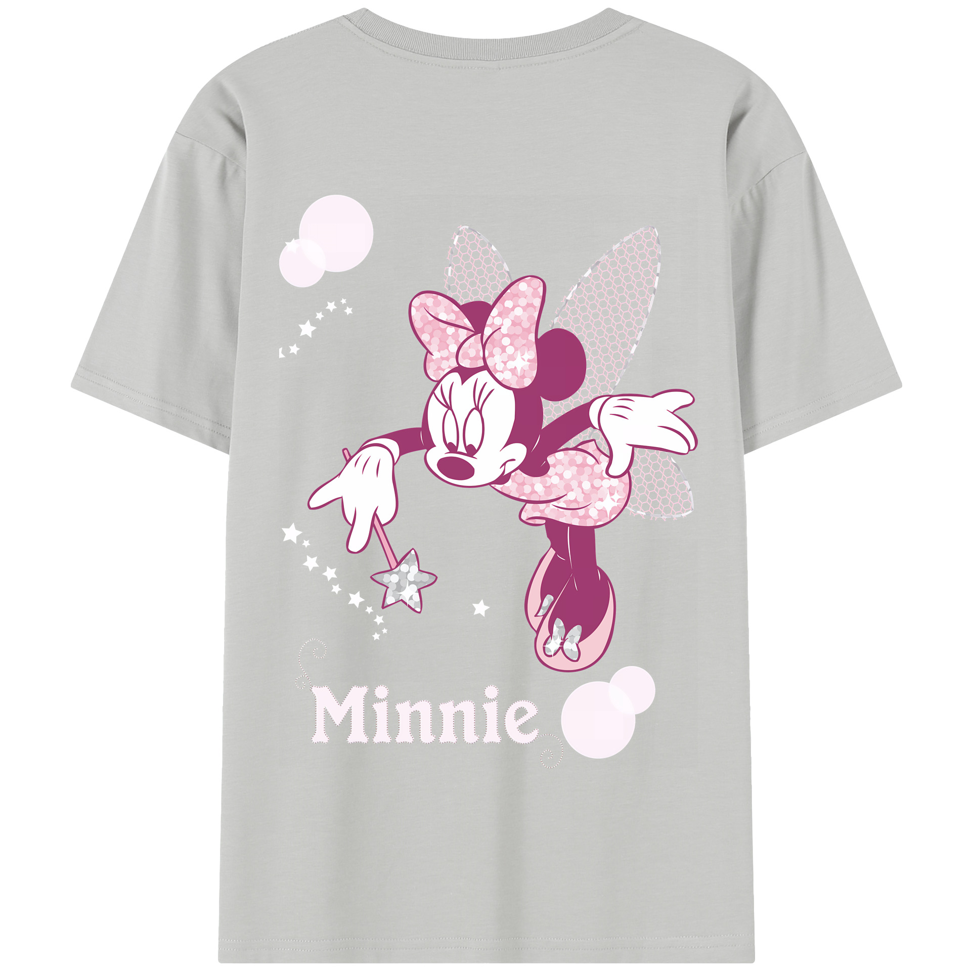 （画像用） ミッキーマウス Mickey Mouse 綿100％半袖Tシャツ（背面プリント）