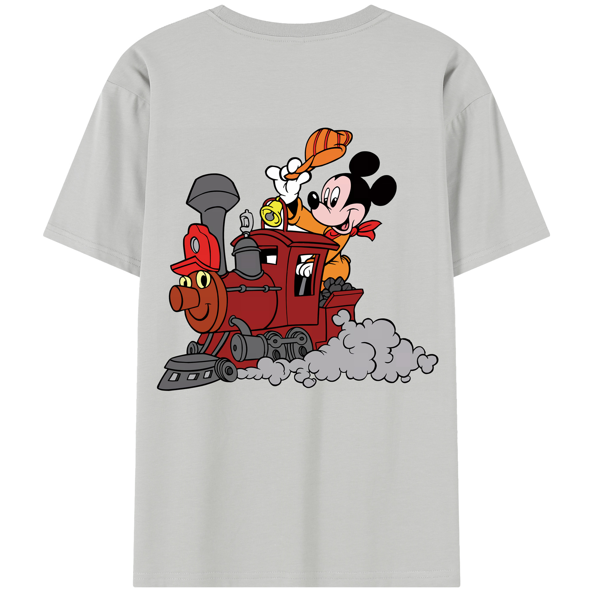 （画像用） ミッキーマウス Mickey Mouse 綿100％半袖Tシャツ（背面プリント）