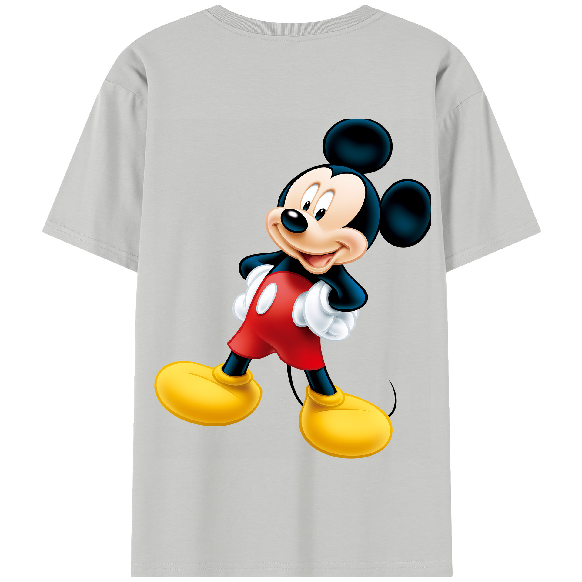 （画像用） ミッキーマウス Mickey Mouse 綿100％半袖Tシャツ（背面プリント）