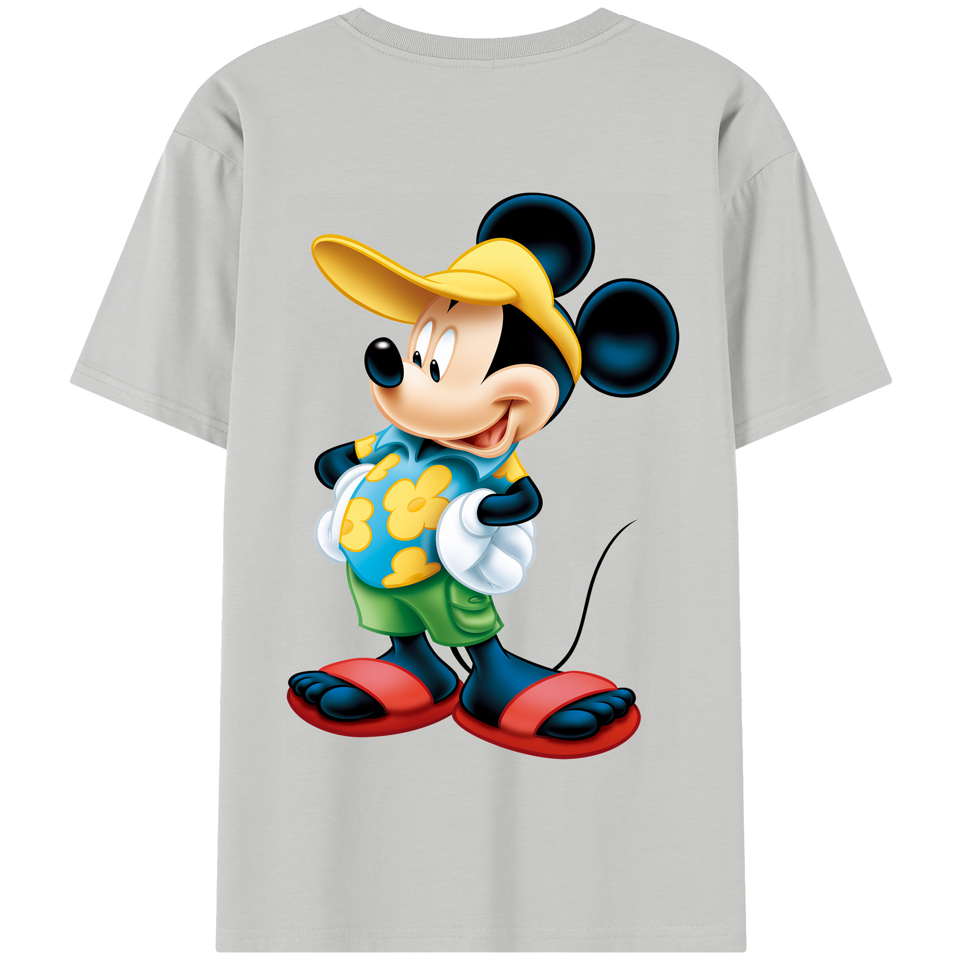 （画像用） ミッキーマウス Mickey Mouse 綿100％半袖Tシャツ（背面プリント）