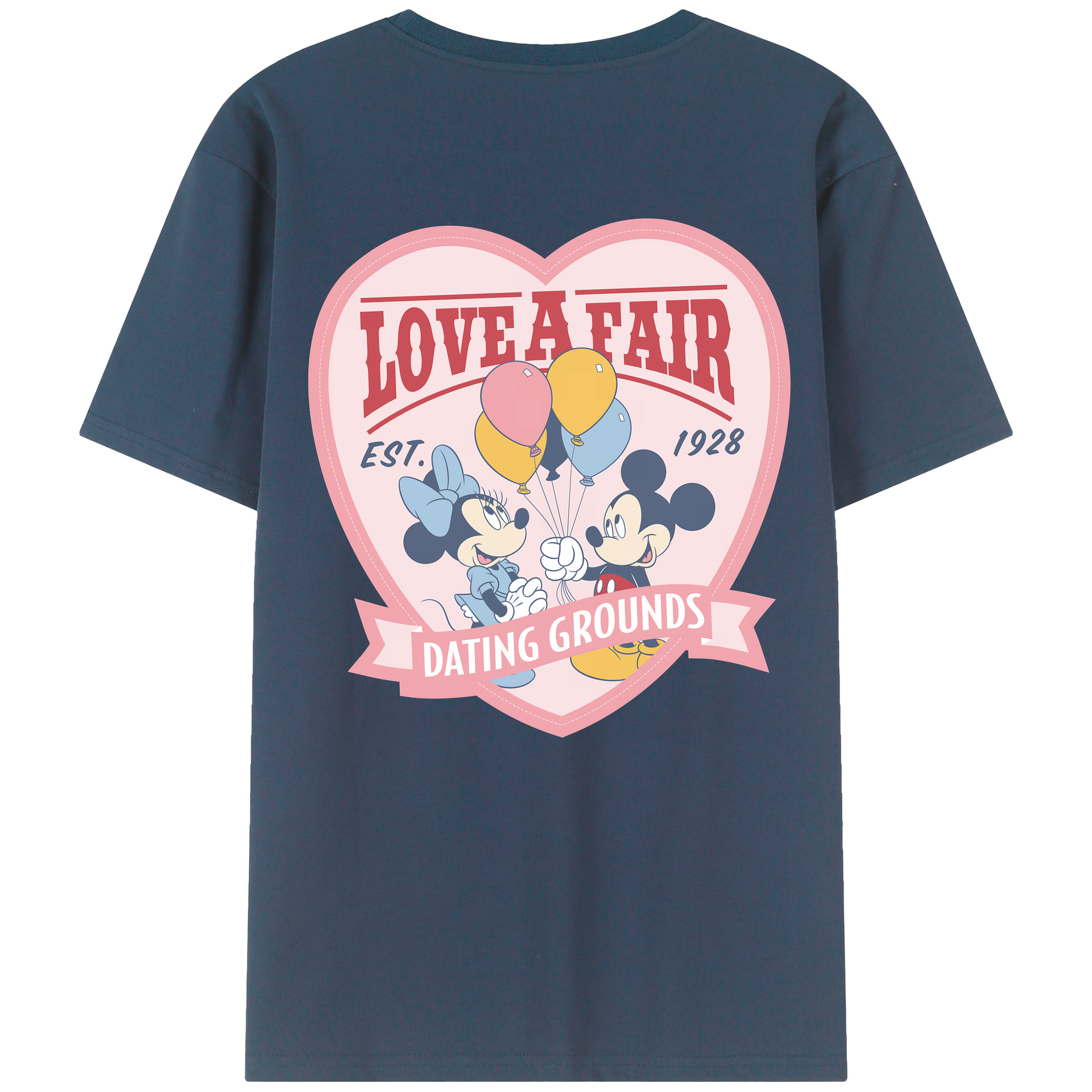 （画像用） ミッキーマウス Mickey Mouse 綿100％半袖Tシャツ（背面プリント）