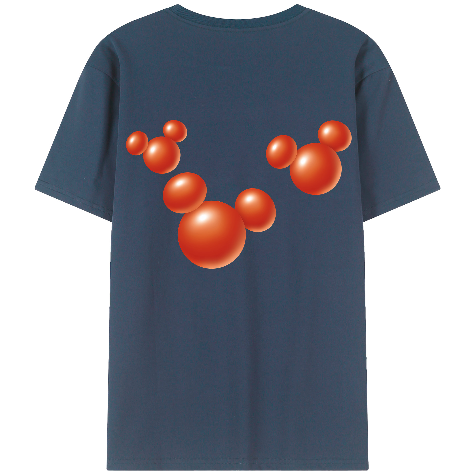 （画像用） ミッキーマウス Mickey Mouse 綿100％半袖Tシャツ（背面プリント）