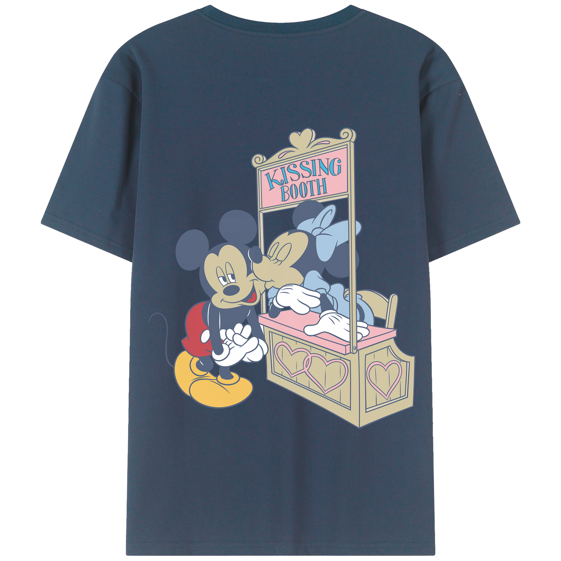 （画像用） ミッキーマウス Mickey Mouse 綿100％半袖Tシャツ（背面プリント）