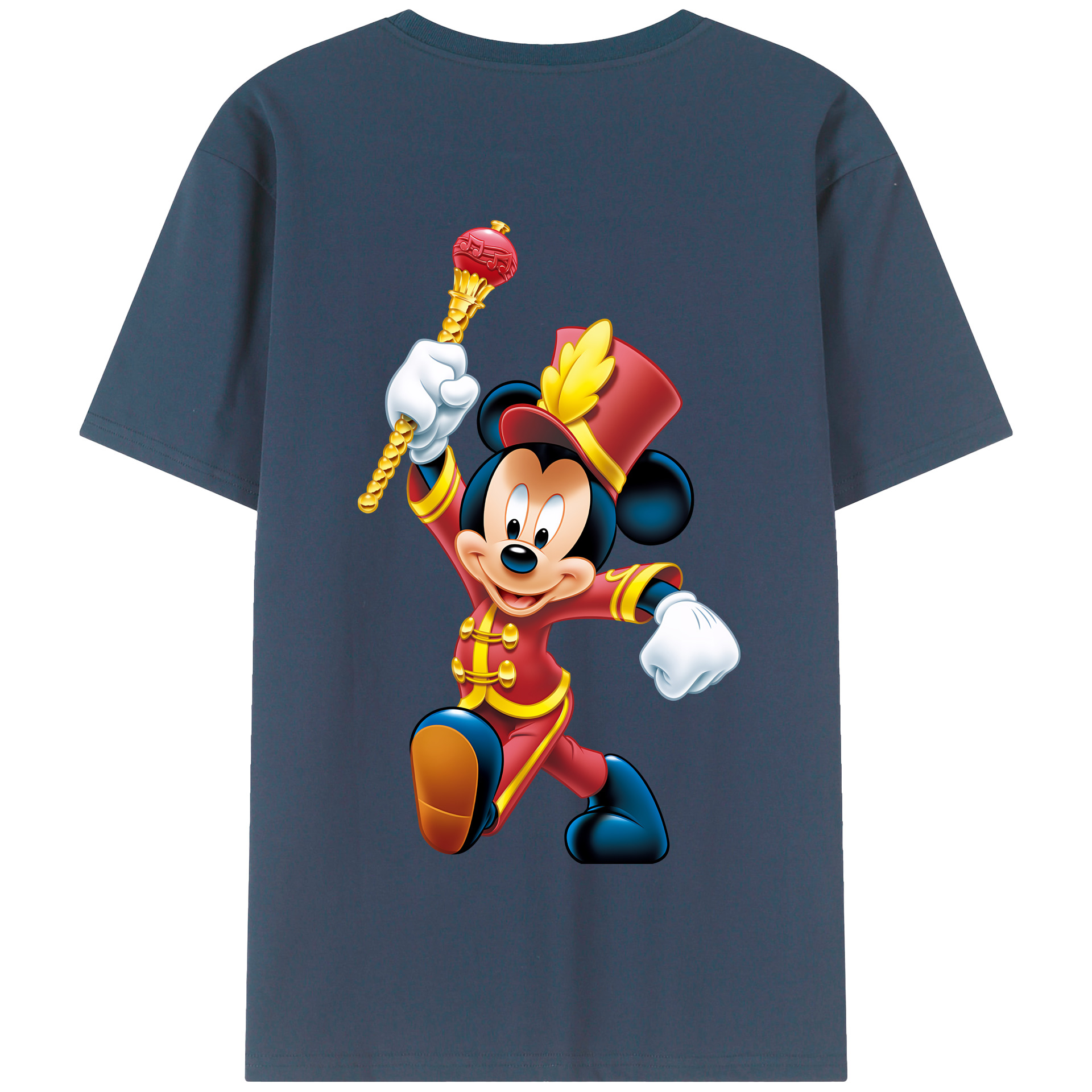 （画像用） ミッキーマウス Mickey Mouse 綿100％半袖Tシャツ（背面プリント）