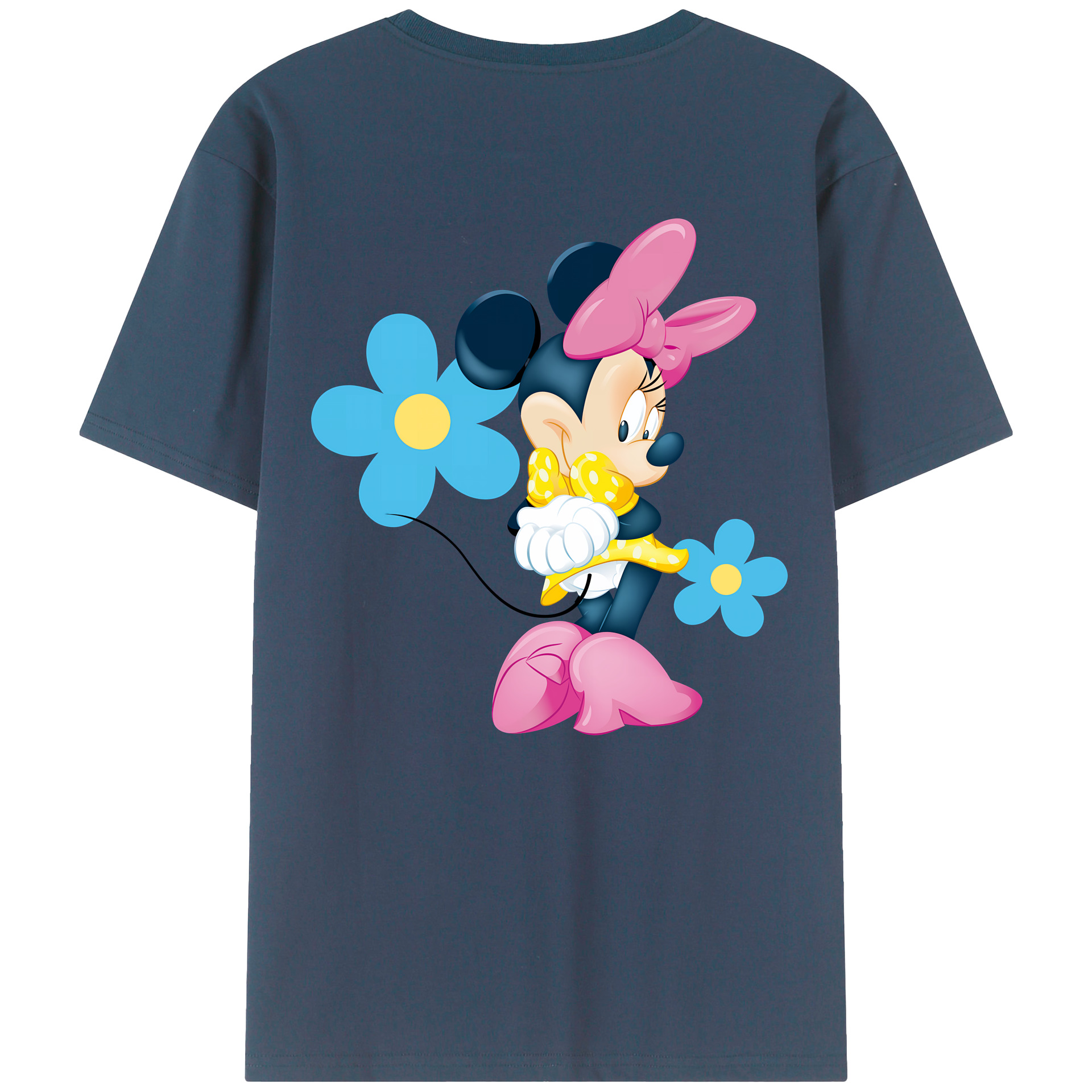 （画像用） ミッキーマウス Mickey Mouse 綿100％半袖Tシャツ（背面プリント）