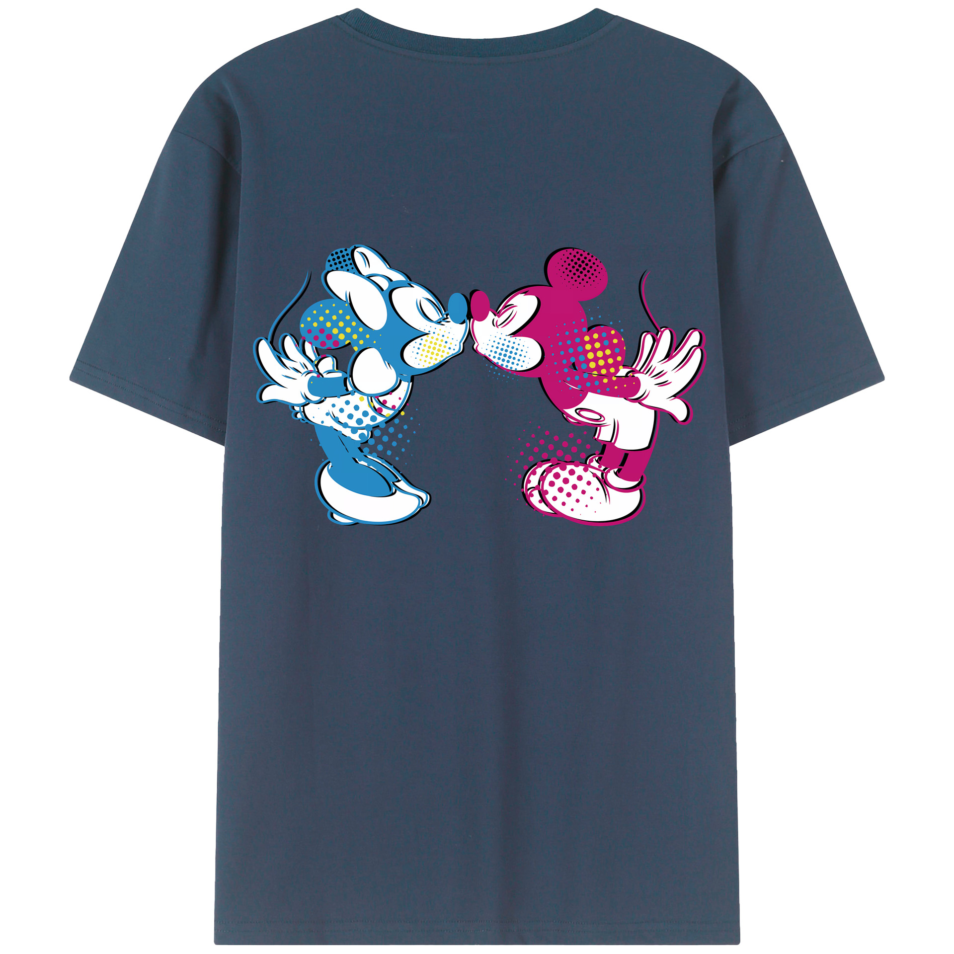 （画像用） ミッキーマウス Mickey Mouse 綿100％半袖Tシャツ（背面プリント）