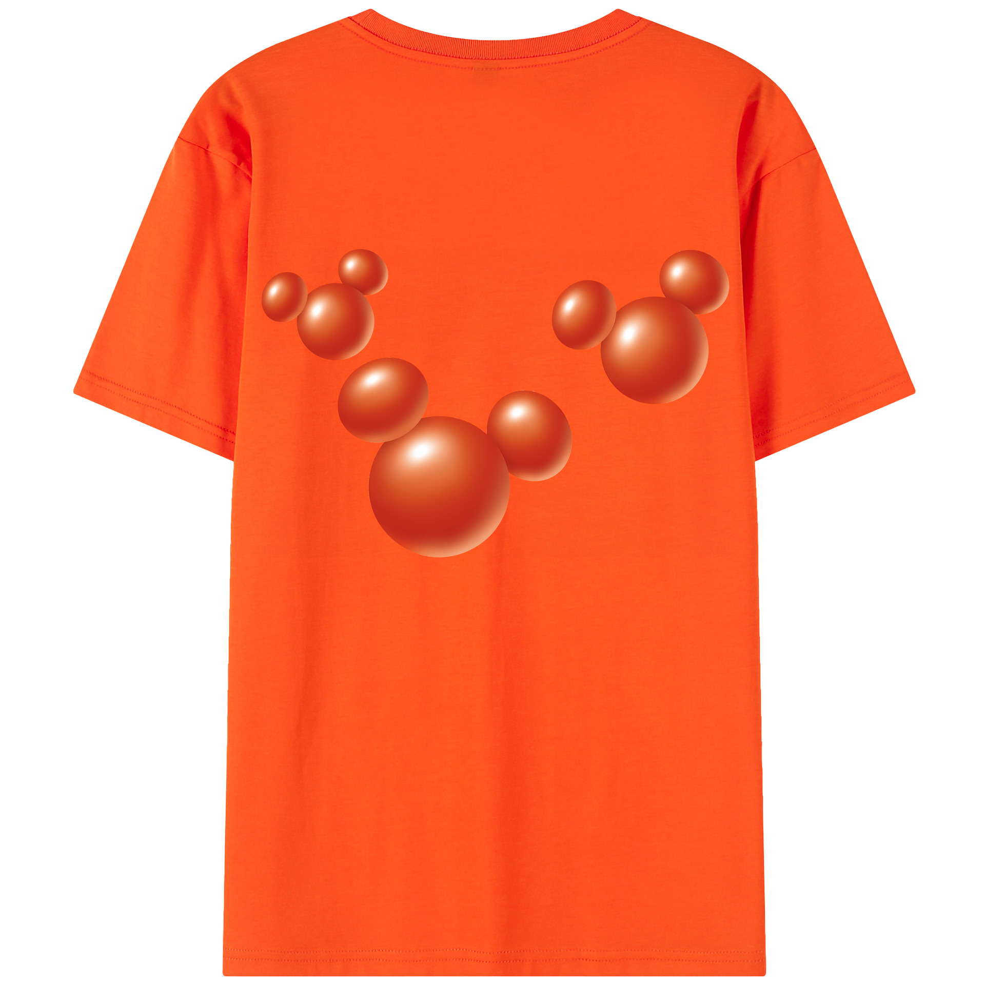 （画像用） ミッキーマウス Mickey Mouse 綿100％半袖Tシャツ（背面プリント）