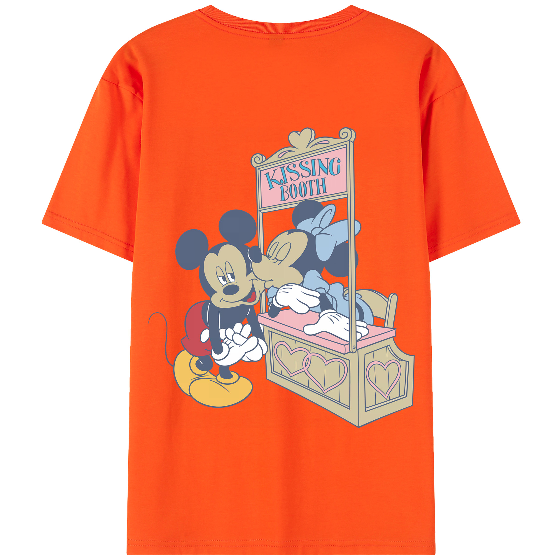 （画像用） ミッキーマウス Mickey Mouse 綿100％半袖Tシャツ（背面プリント）