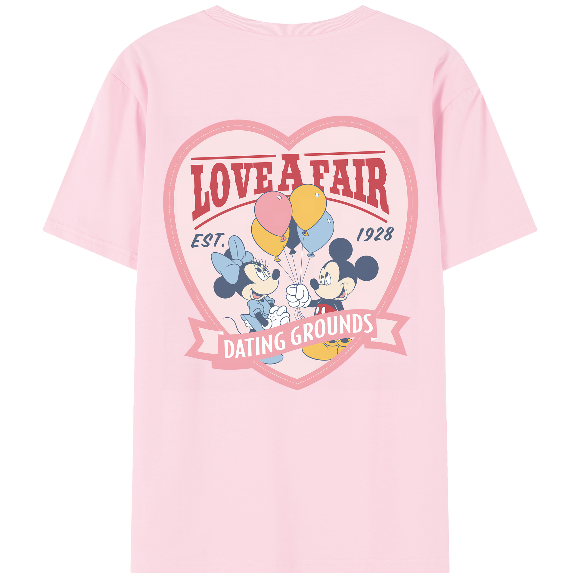 （画像用） ミッキーマウス Mickey Mouse 綿100％半袖Tシャツ（背面プリント）