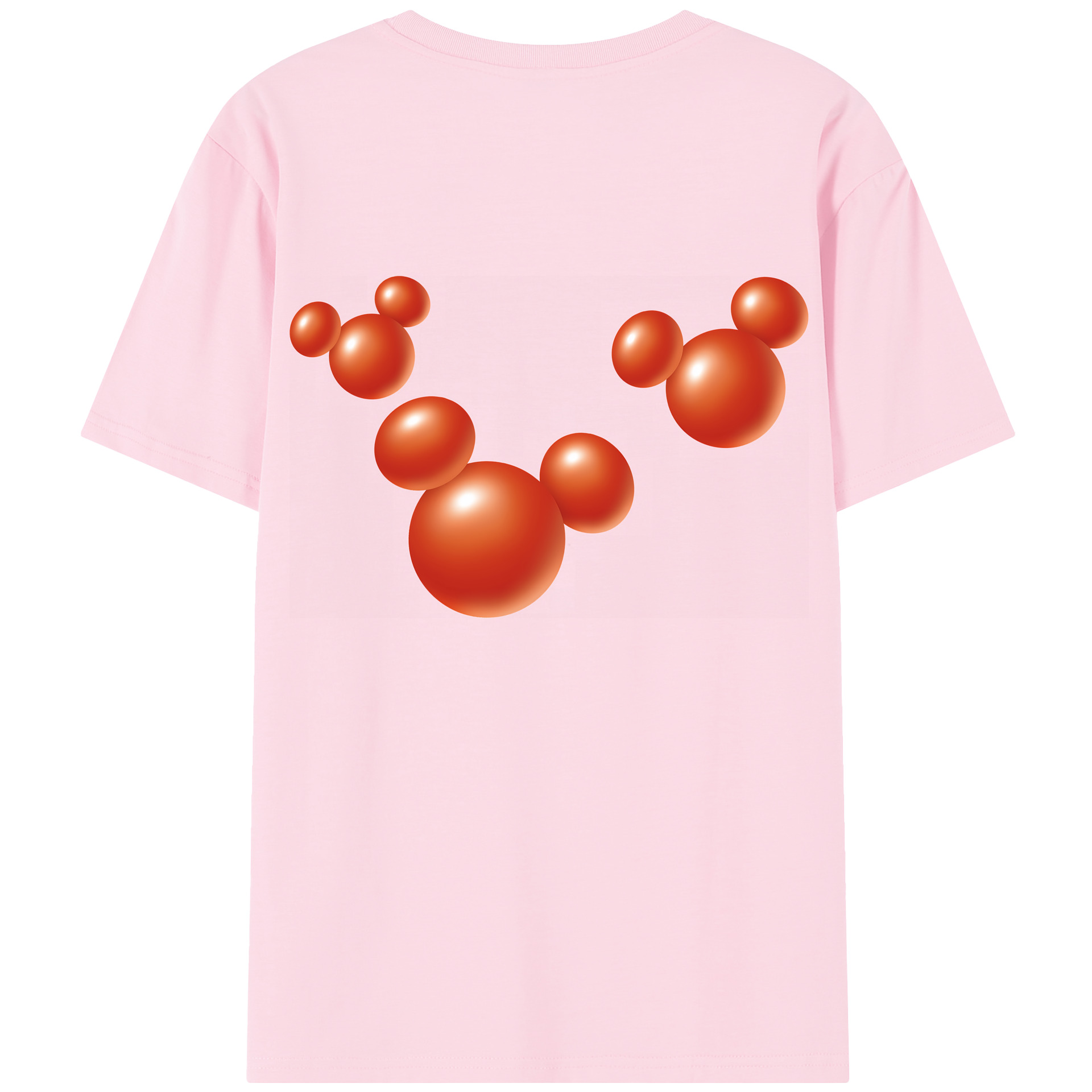 （画像用） ミッキーマウス Mickey Mouse 綿100％半袖Tシャツ（背面プリント）