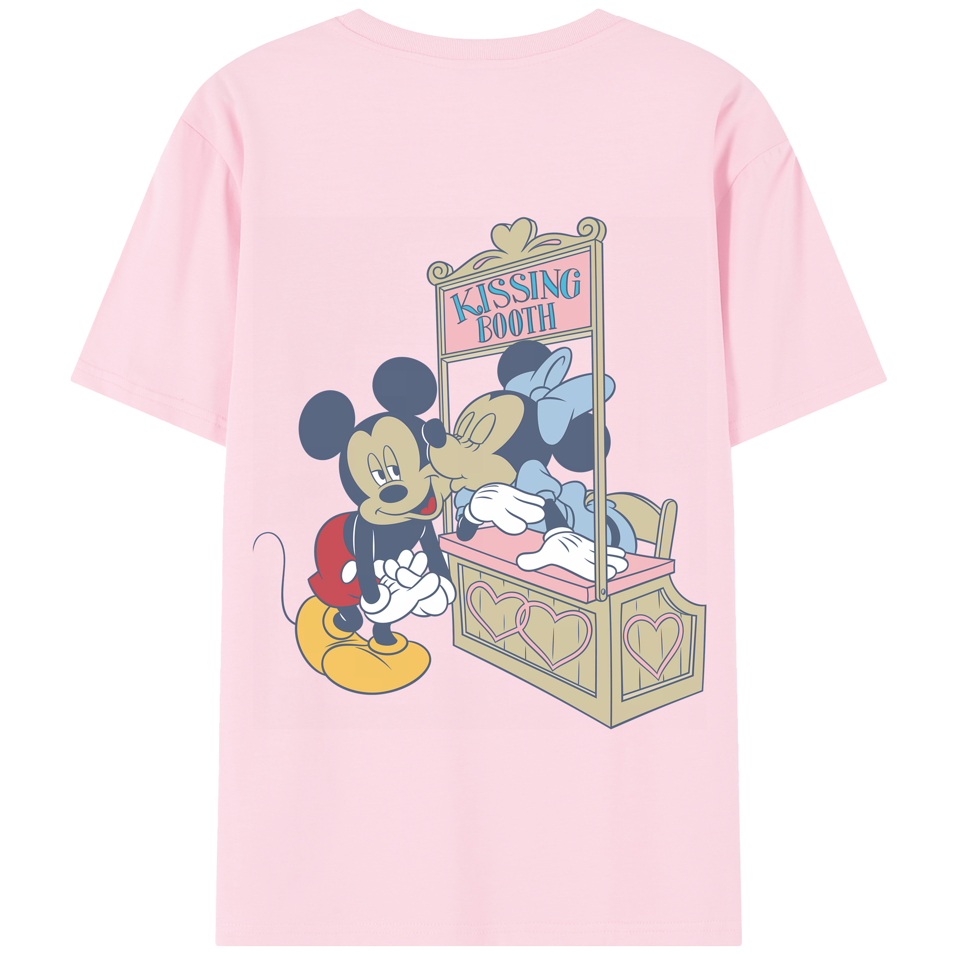 （画像用） ミッキーマウス Mickey Mouse 綿100％半袖Tシャツ（背面プリント）