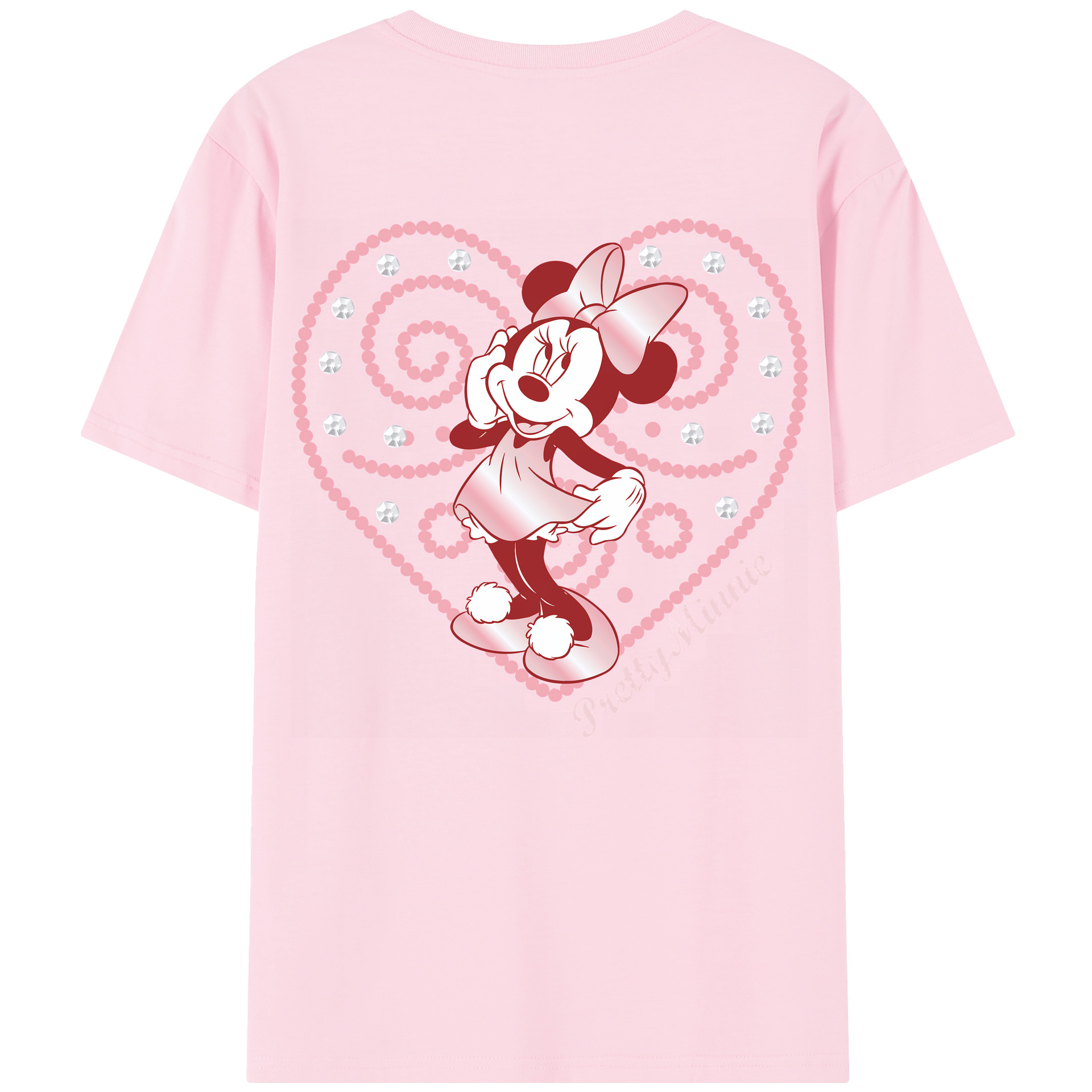 （画像用） ミッキーマウス Mickey Mouse 綿100％半袖Tシャツ（背面プリント）