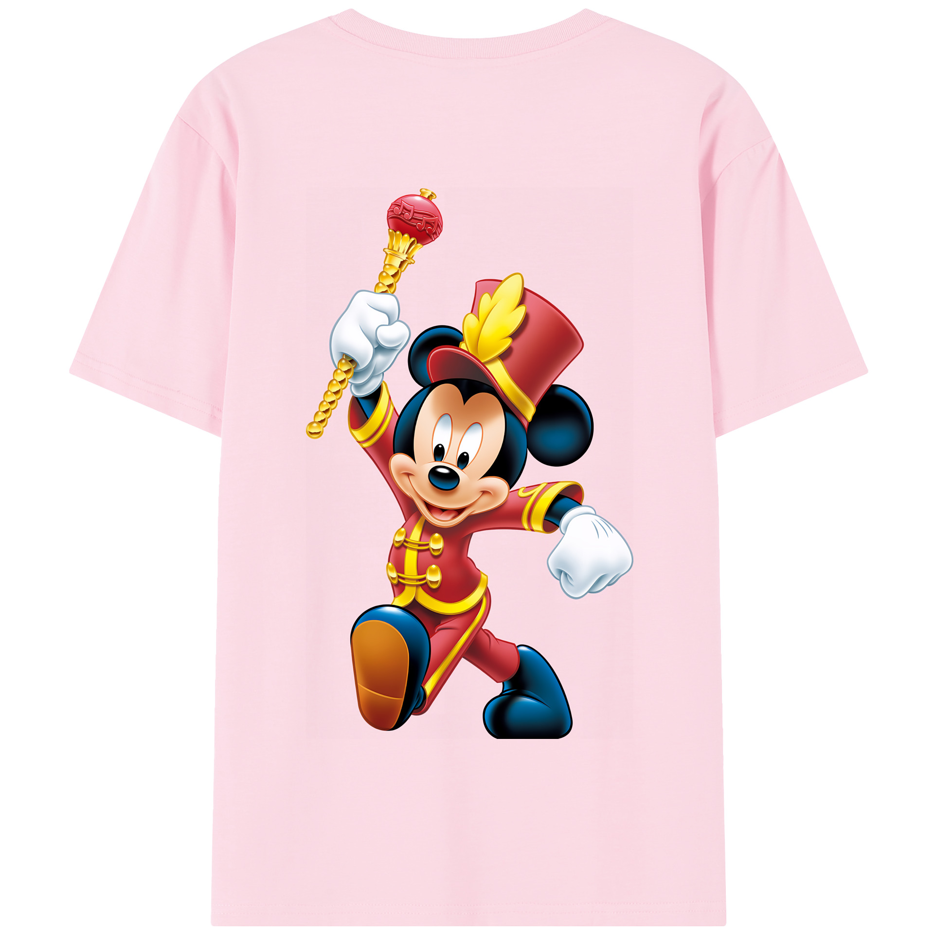 （画像用） ミッキーマウス Mickey Mouse 綿100％半袖Tシャツ（背面プリント）