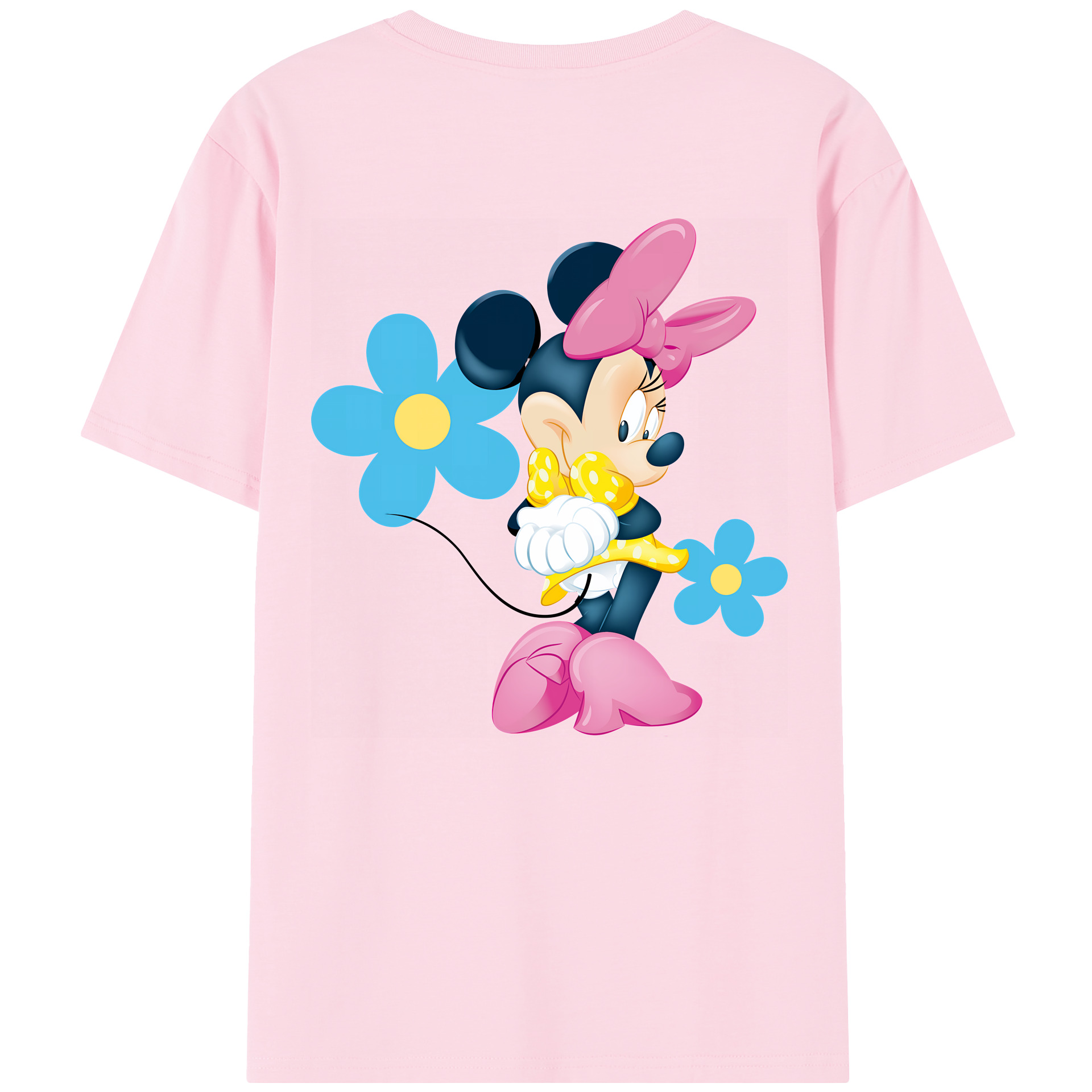 （画像用） ミッキーマウス Mickey Mouse 綿100％半袖Tシャツ（背面プリント）