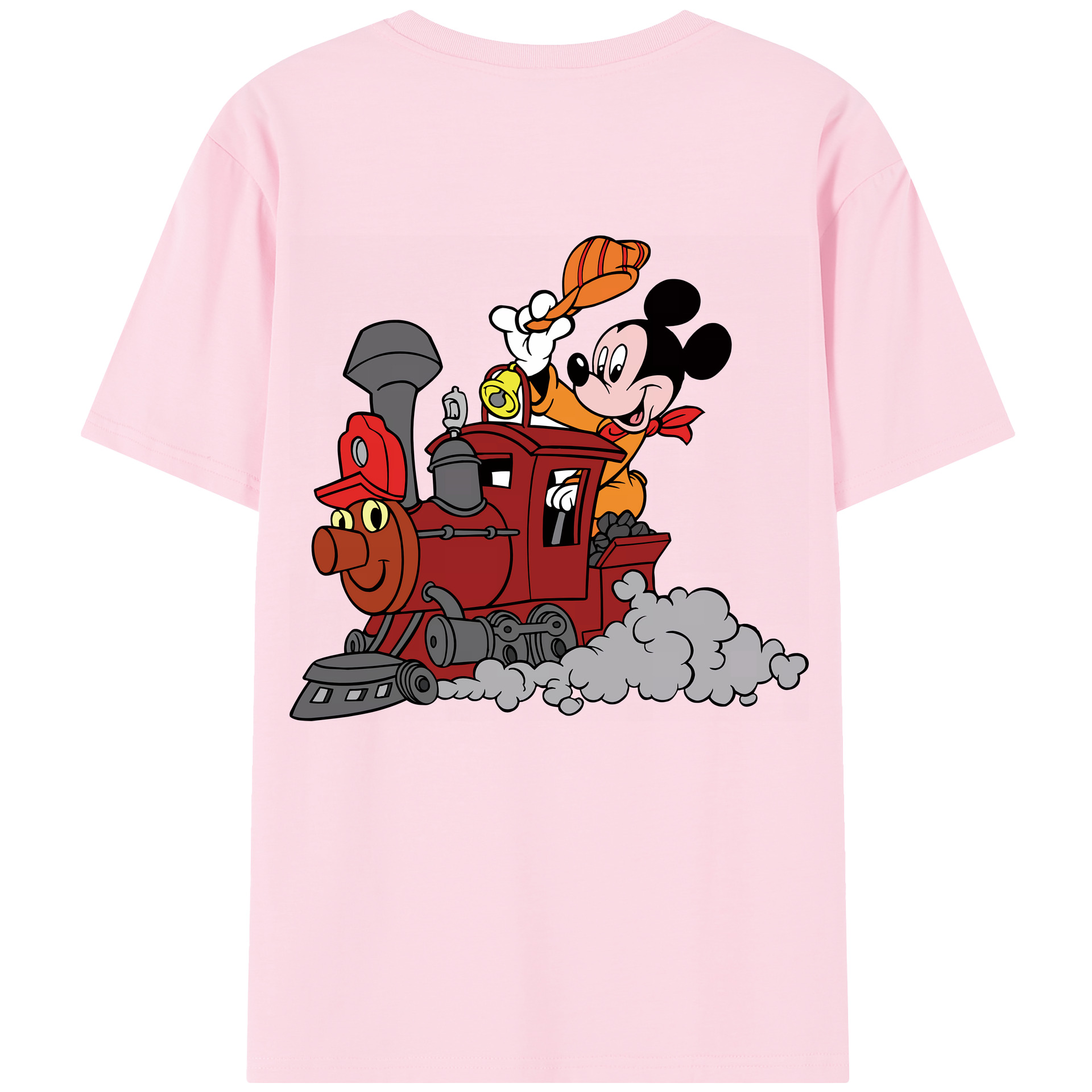 （画像用） ミッキーマウス Mickey Mouse 綿100％半袖Tシャツ（背面プリント）