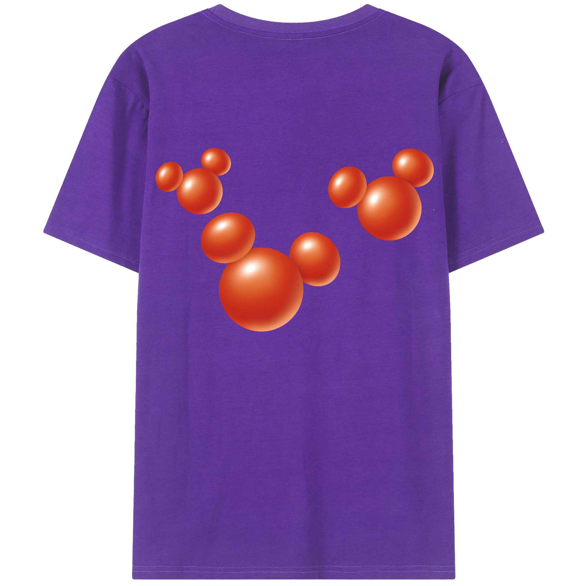（画像用） ミッキーマウス Mickey Mouse 綿100％半袖Tシャツ（背面プリント）