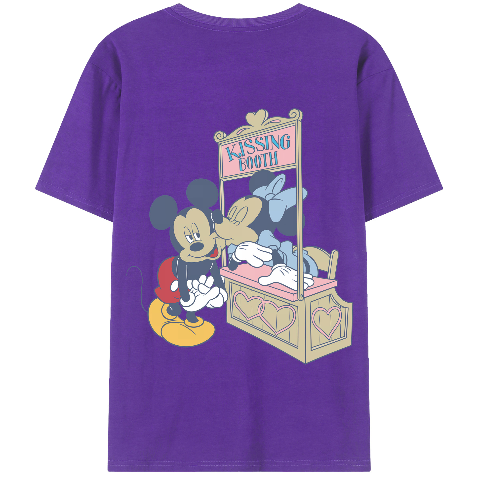 （画像用） ミッキーマウス Mickey Mouse 綿100％半袖Tシャツ（背面プリント）