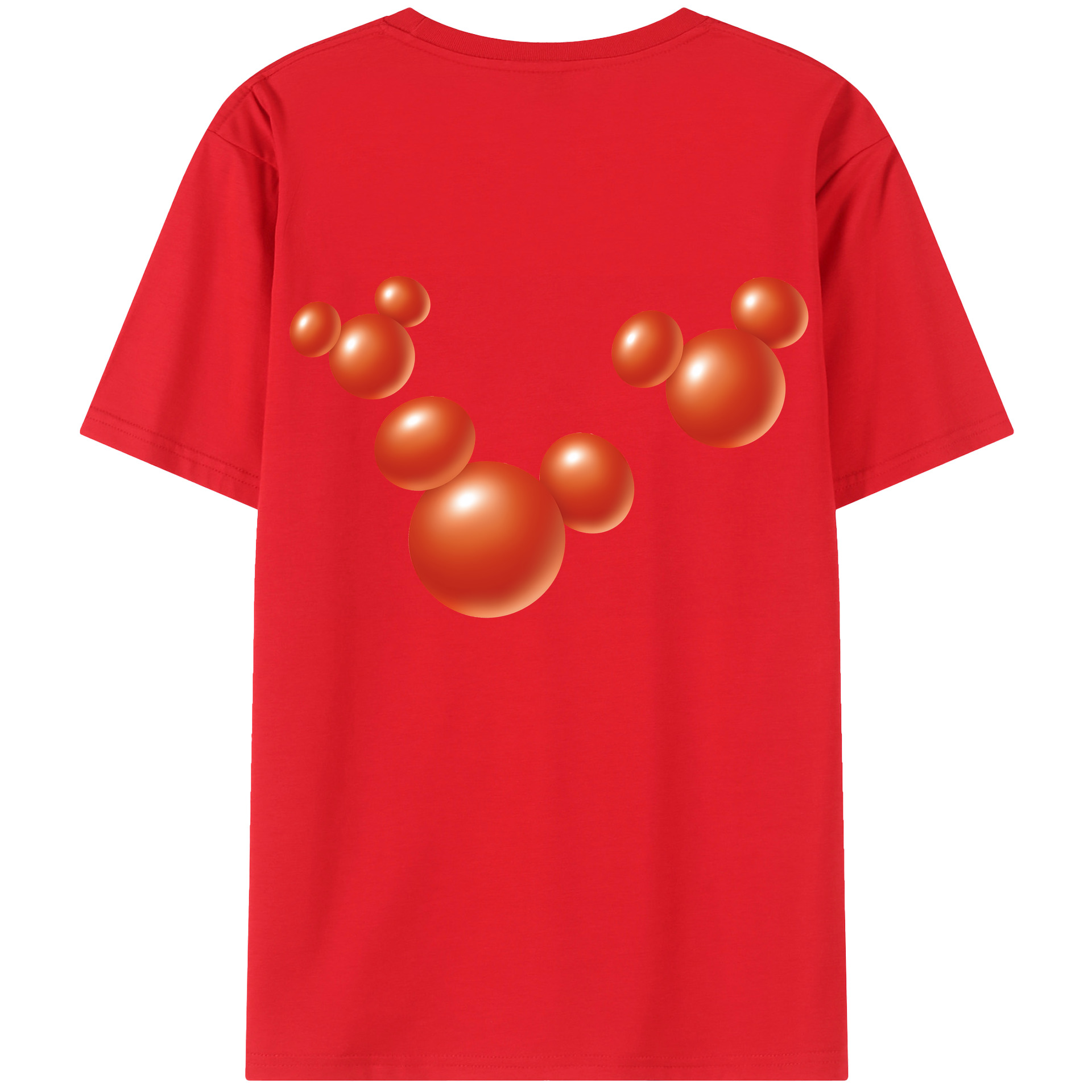 （画像用） ミッキーマウス Mickey Mouse 綿100％半袖Tシャツ（背面プリント）
