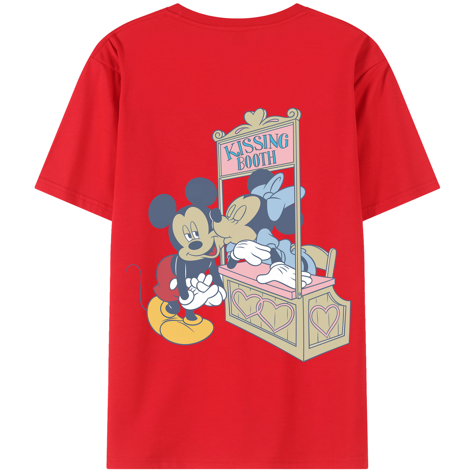 （画像用） ミッキーマウス Mickey Mouse 綿100％半袖Tシャツ（背面プリント）