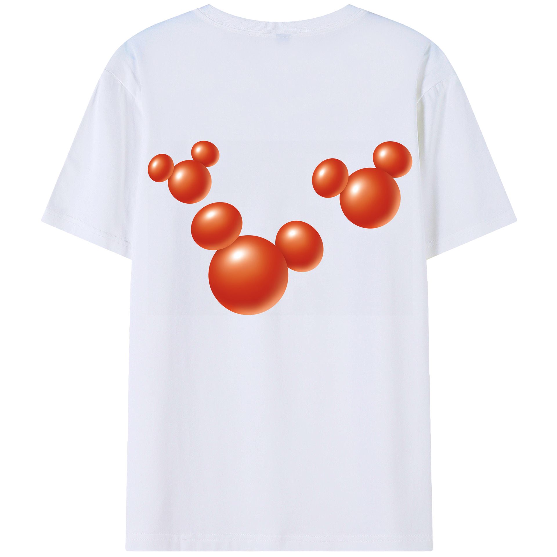 （画像用） ミッキーマウス Mickey Mouse 綿100％半袖Tシャツ（背面プリント）