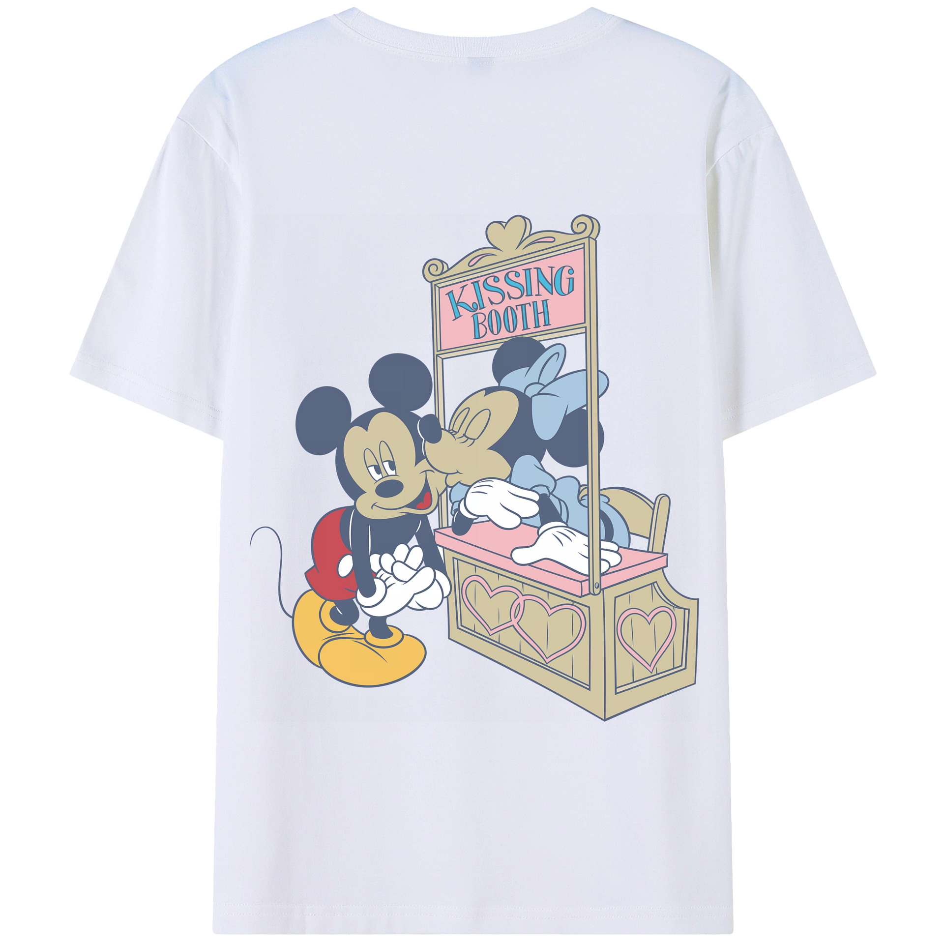 （画像用） ミッキーマウス Mickey Mouse 綿100％半袖Tシャツ（背面プリント）