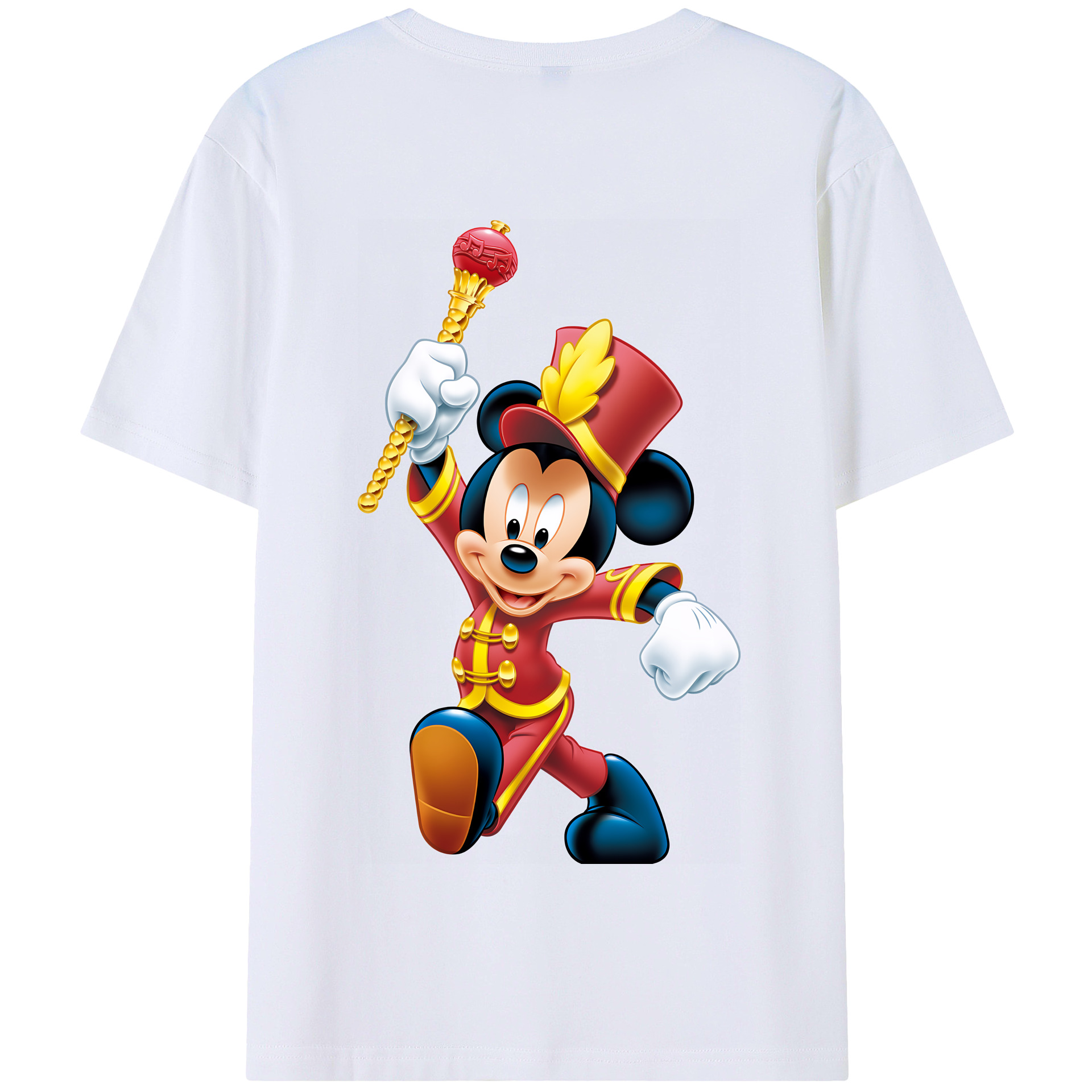 （画像用） ミッキーマウス Mickey Mouse 綿100％半袖Tシャツ（背面プリント）