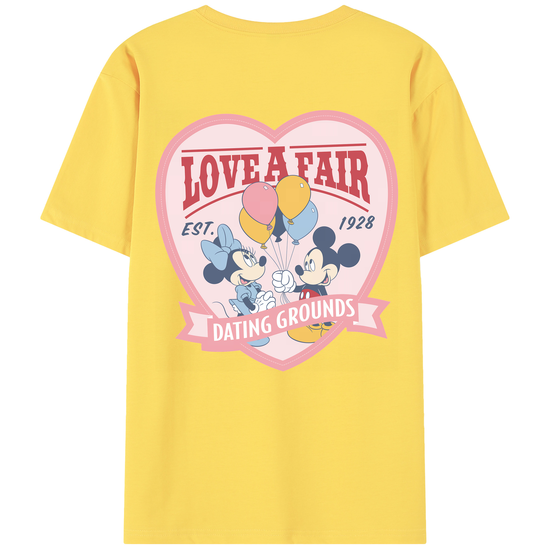 （画像用） ミッキーマウス Mickey Mouse 綿100％半袖Tシャツ（背面プリント）