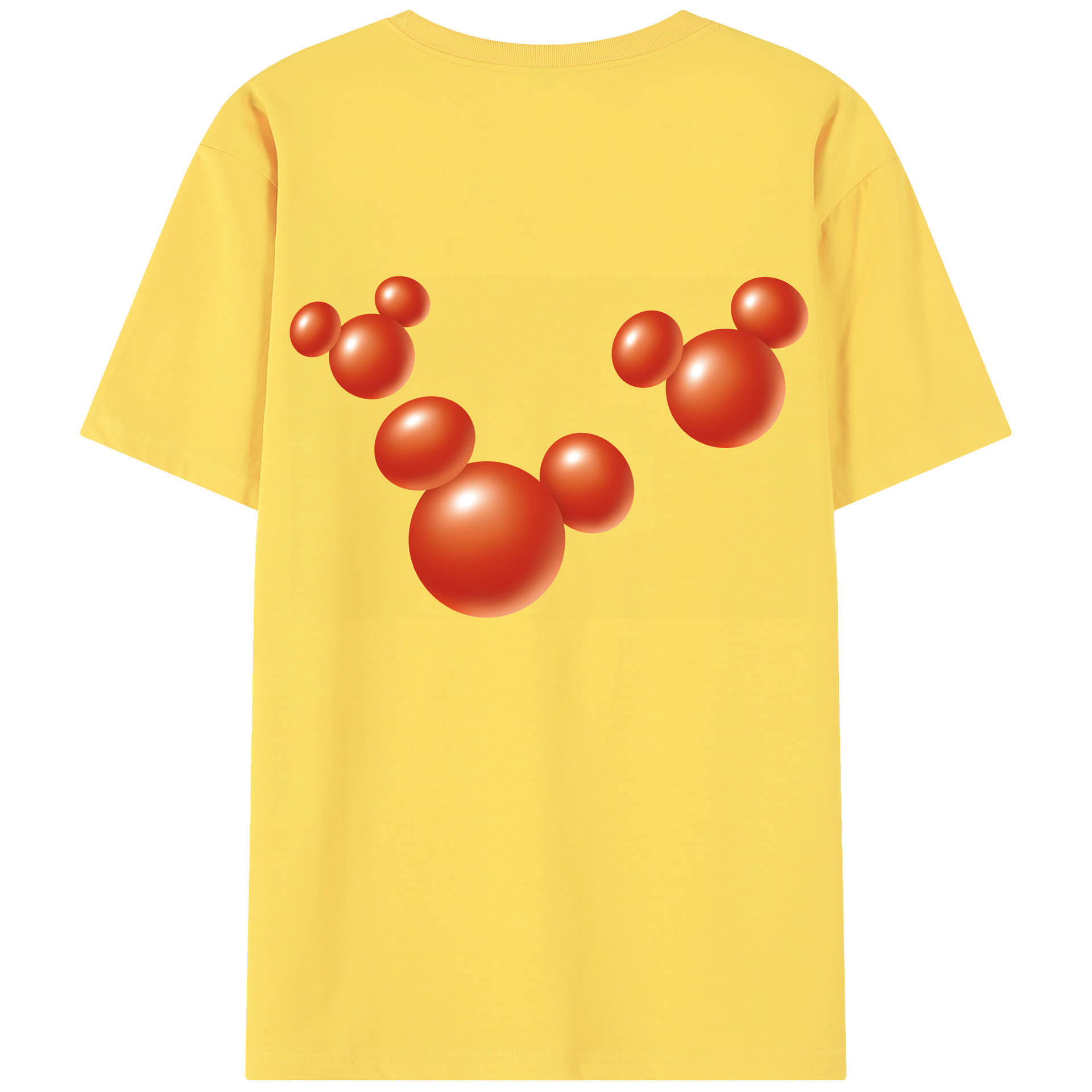 （画像用） ミッキーマウス Mickey Mouse 綿100％半袖Tシャツ（背面プリント）
