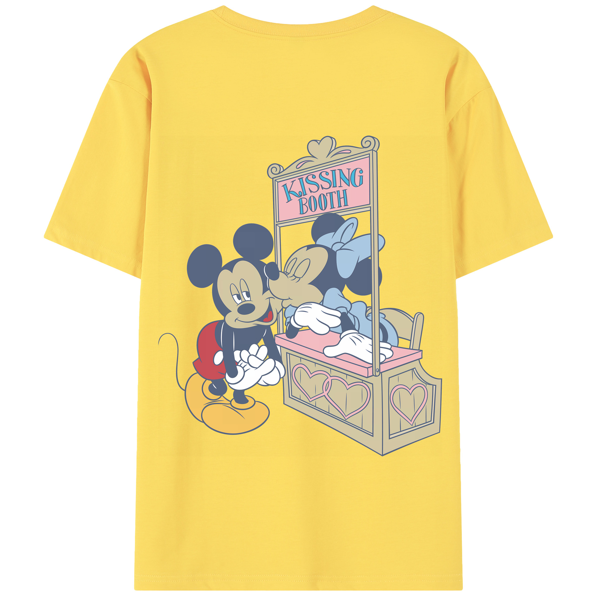 （画像用） ミッキーマウス Mickey Mouse 綿100％半袖Tシャツ（背面プリント）