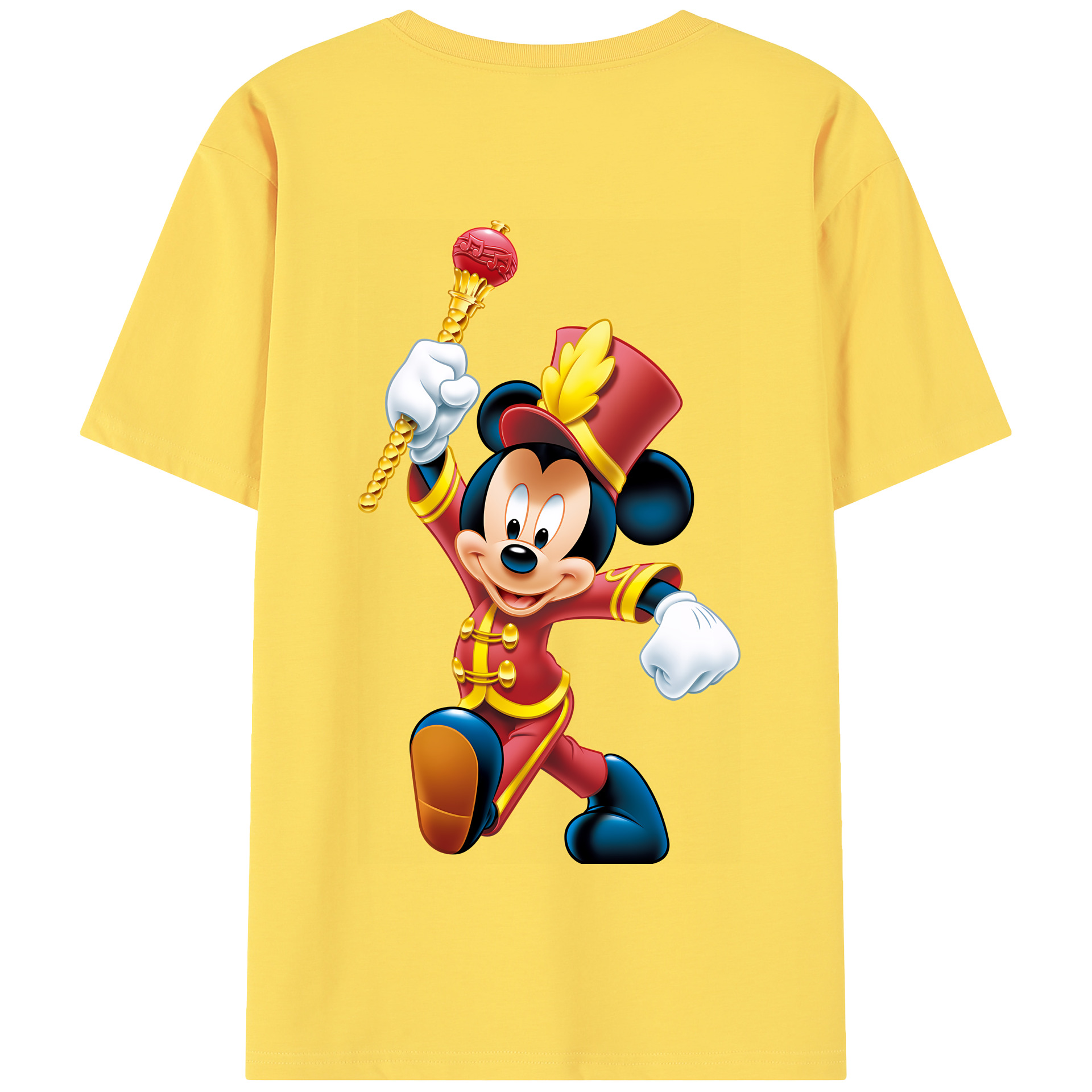 （画像用） ミッキーマウス Mickey Mouse 綿100％半袖Tシャツ（背面プリント）