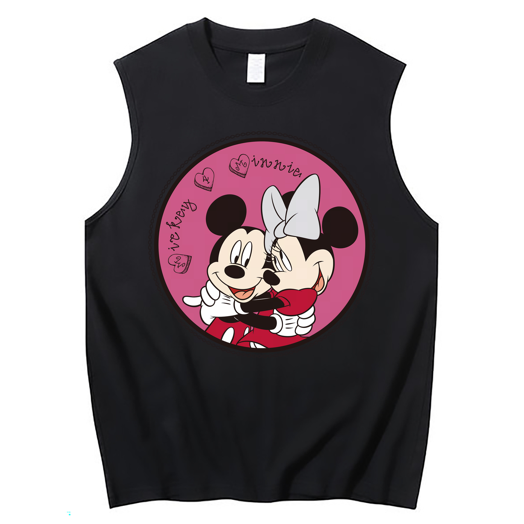 （画像用） ミッキーマウス Mickey Mouse コットン100％タンクトップ（フロントプリント）
