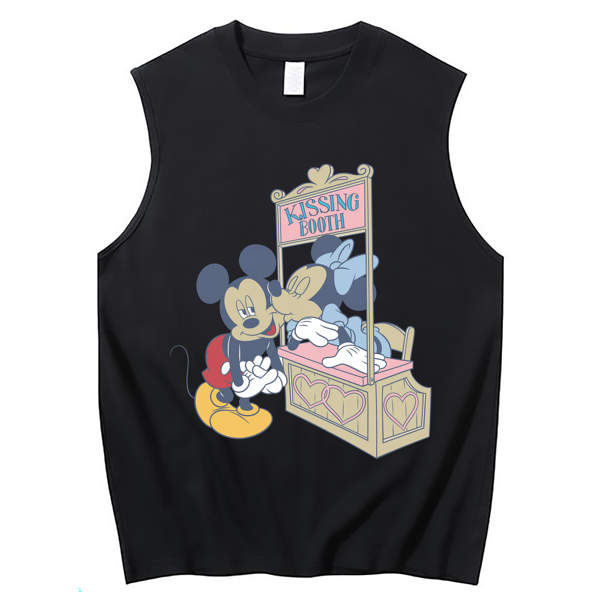 （画像用） ミッキーマウス Mickey Mouse コットン100％タンクトップ（フロントプリント）