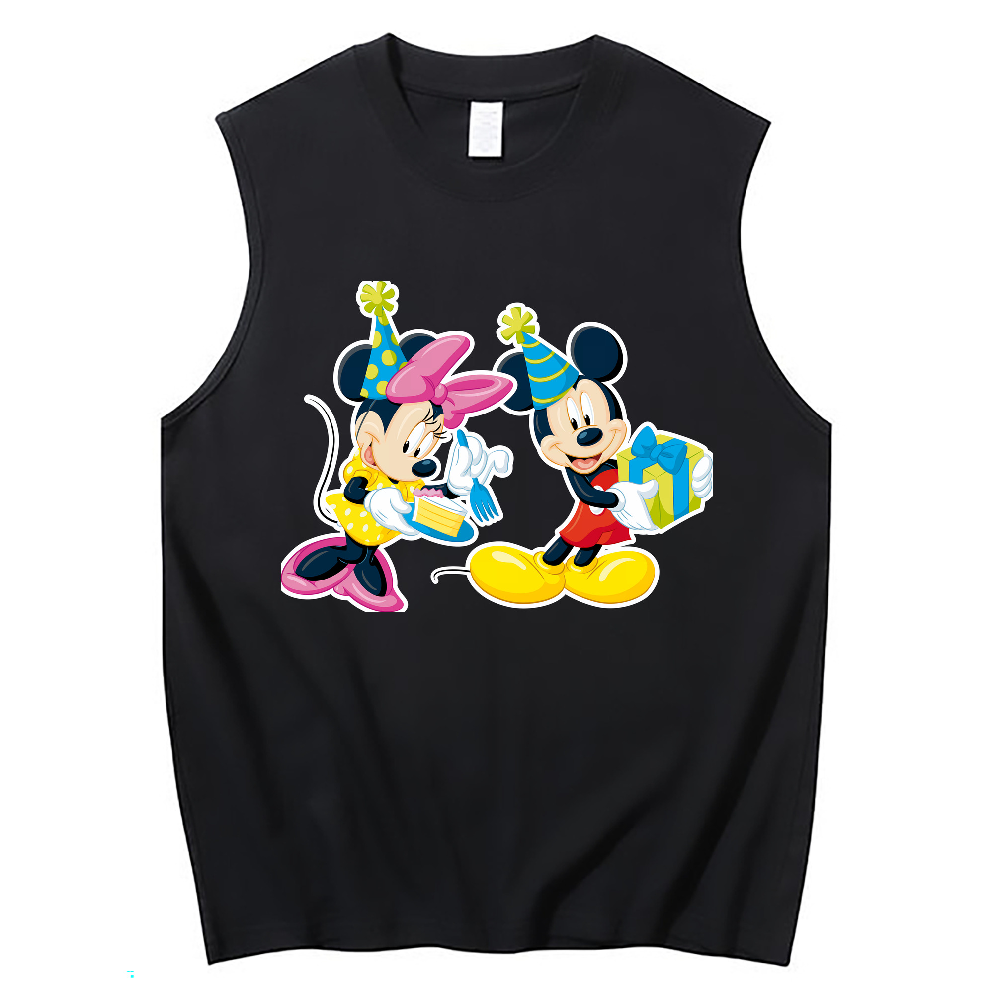 （画像用） ミッキーマウス Mickey Mouse コットン100％タンクトップ（フロントプリント）