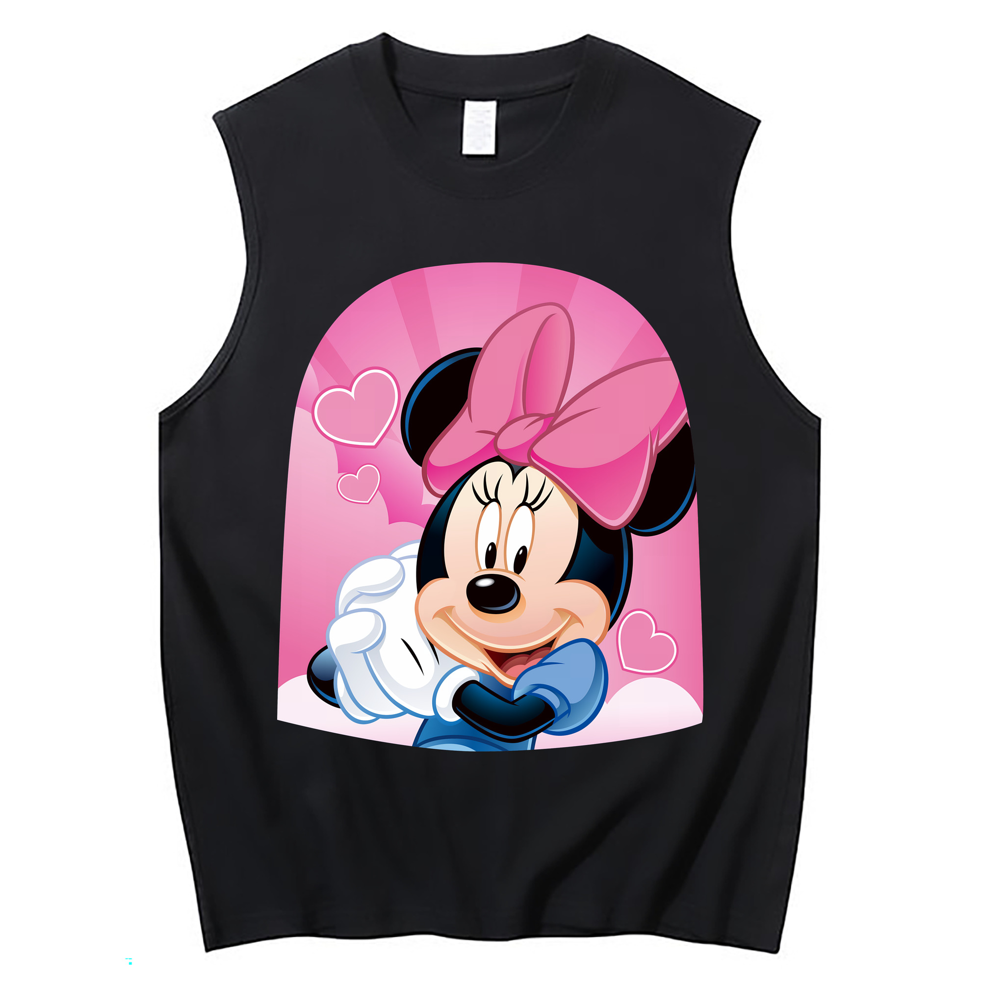 （画像用） ミッキーマウス Mickey Mouse コットン100％タンクトップ（フロントプリント）