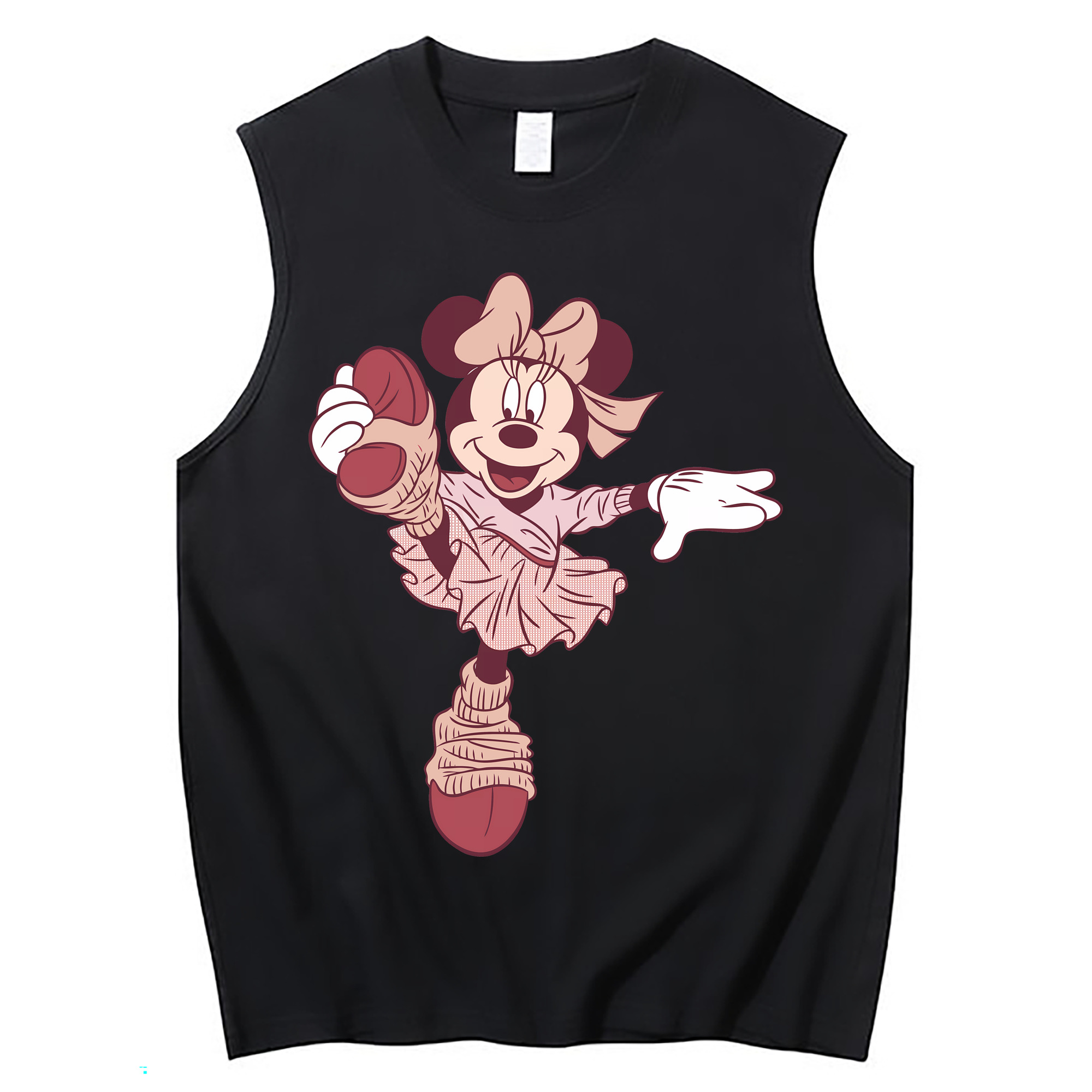 （画像用） ミッキーマウス Mickey Mouse コットン100％タンクトップ（フロントプリント）