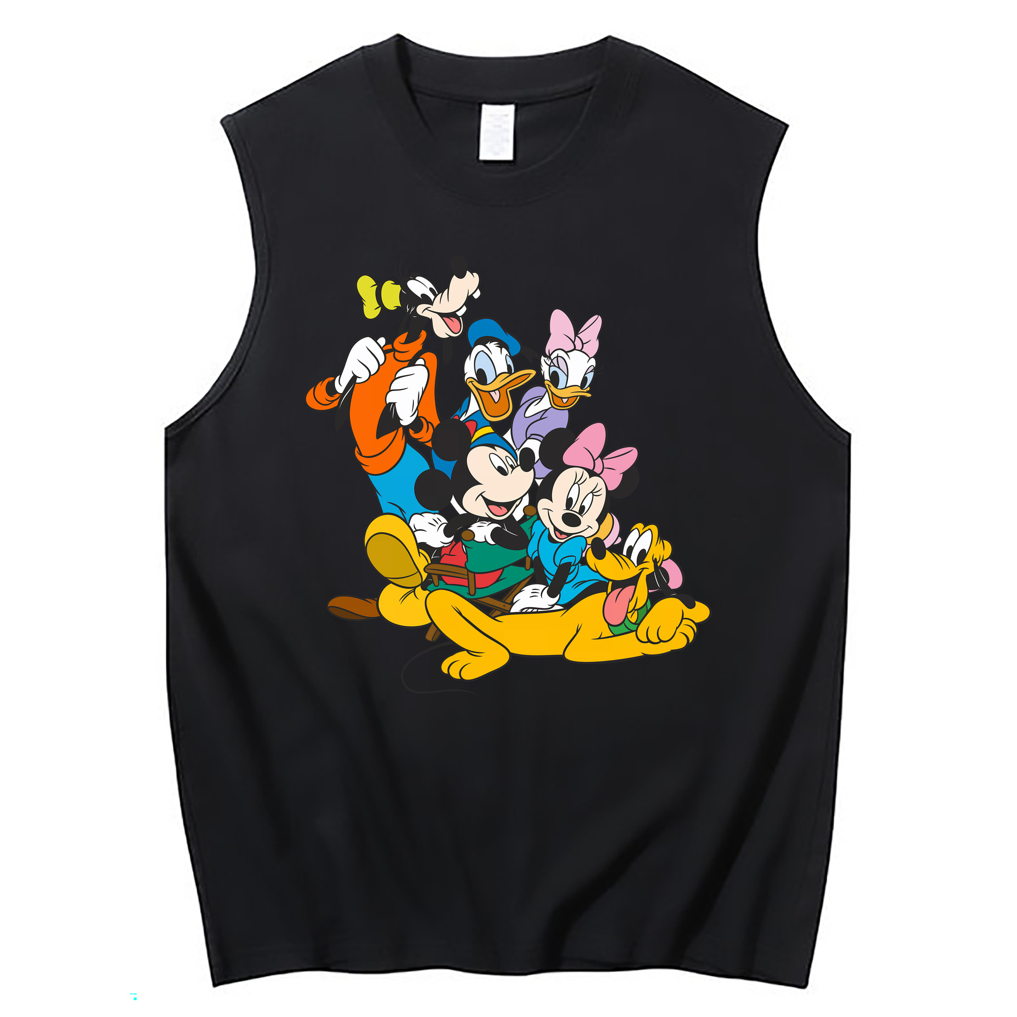 ミッキーマウス Mickey Mouse コットン100％タンクトップ（フロントプリント）