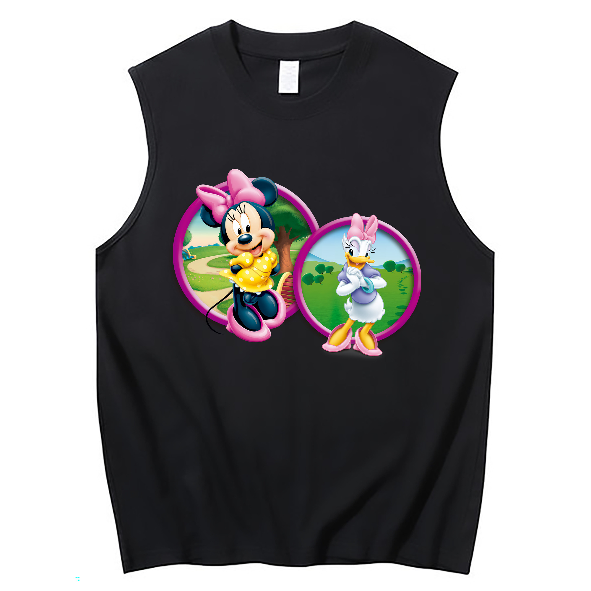 （画像用） ミッキーマウス Mickey Mouse コットン100％タンクトップ（フロントプリント）