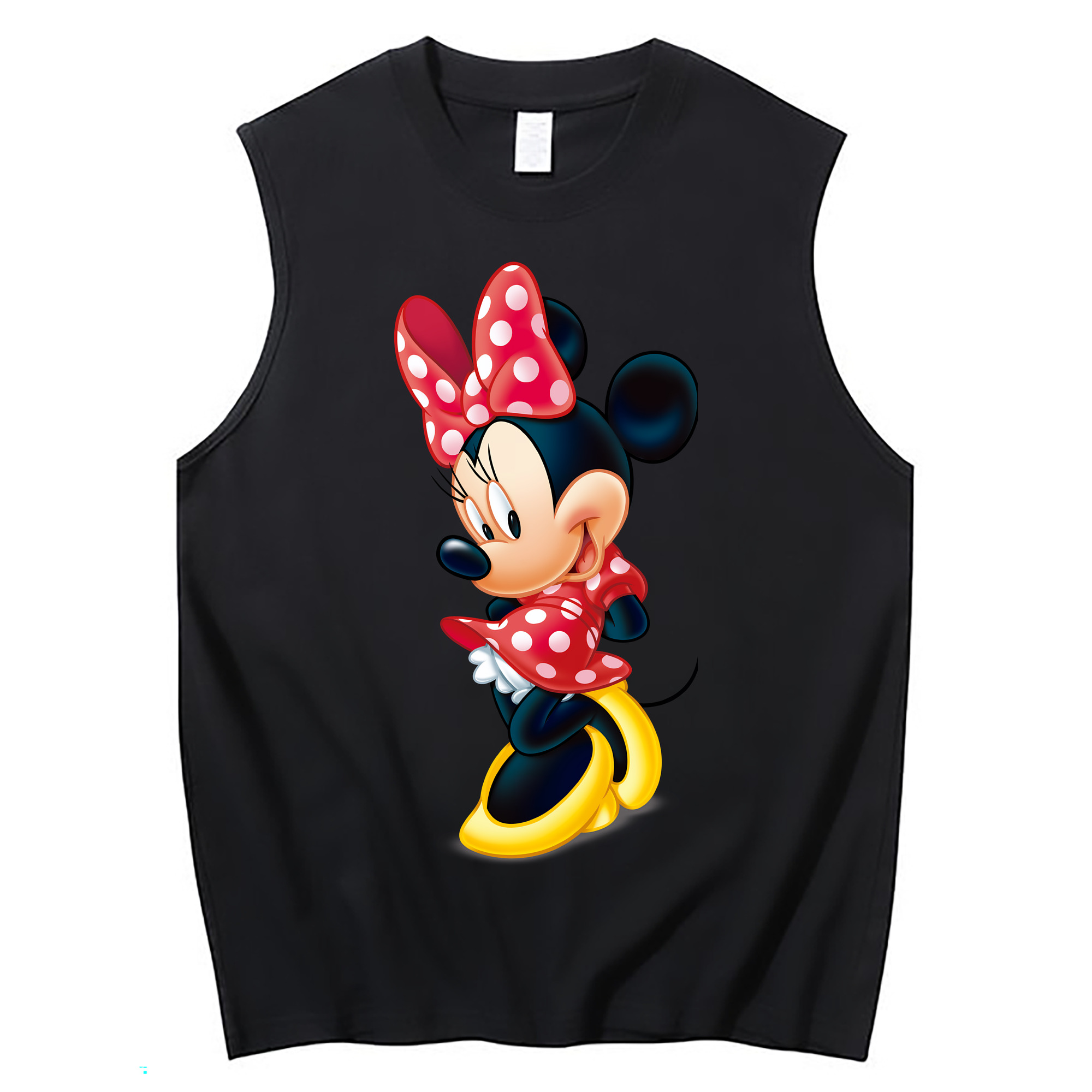 （画像用） ミッキーマウス Mickey Mouse コットン100％タンクトップ（フロントプリント）