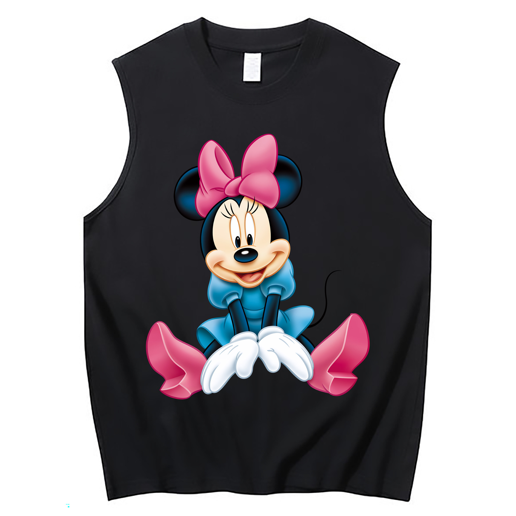 （画像用） ミッキーマウス Mickey Mouse コットン100％タンクトップ（フロントプリント）