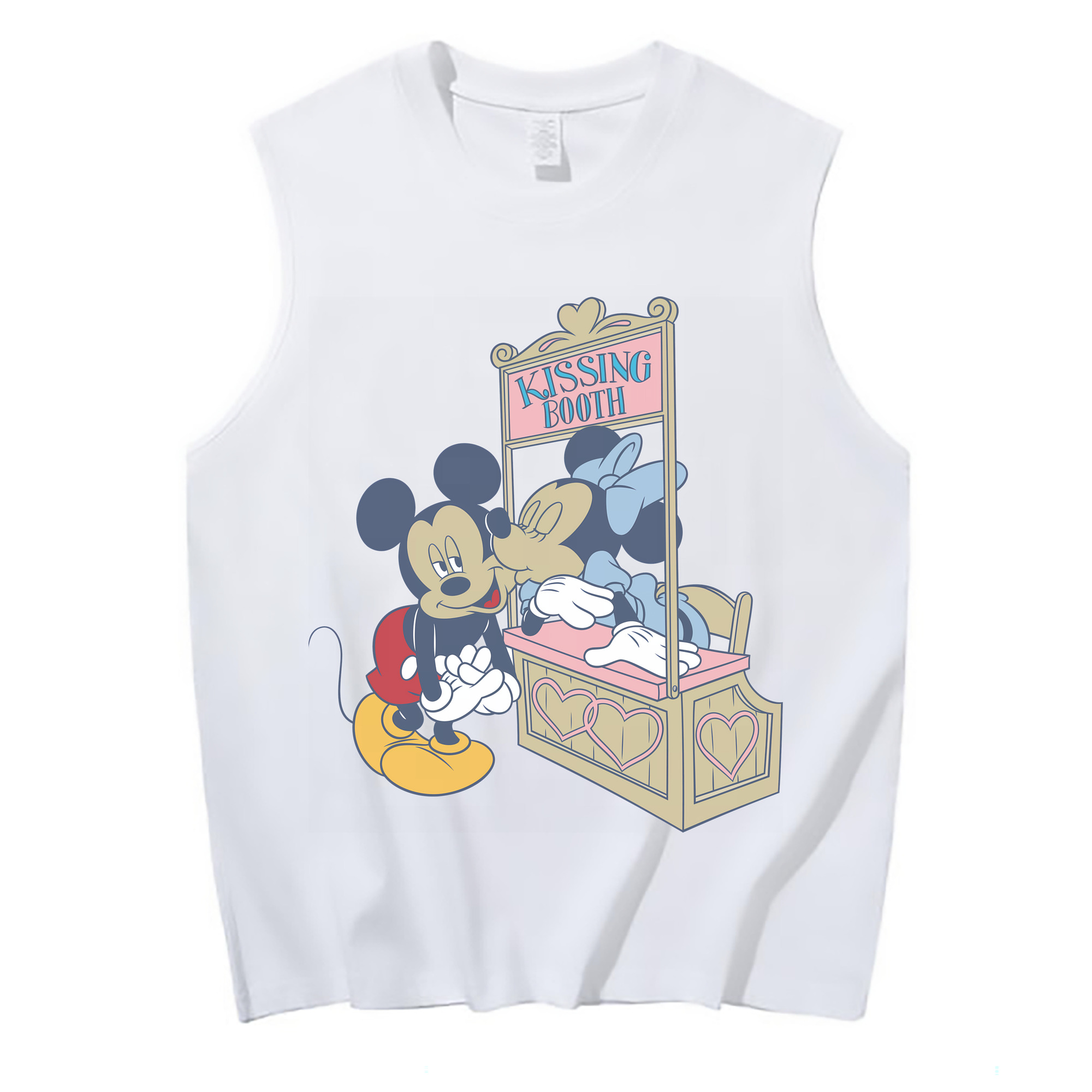 （画像用） ミッキーマウス Mickey Mouse コットン100％タンクトップ（フロントプリント）