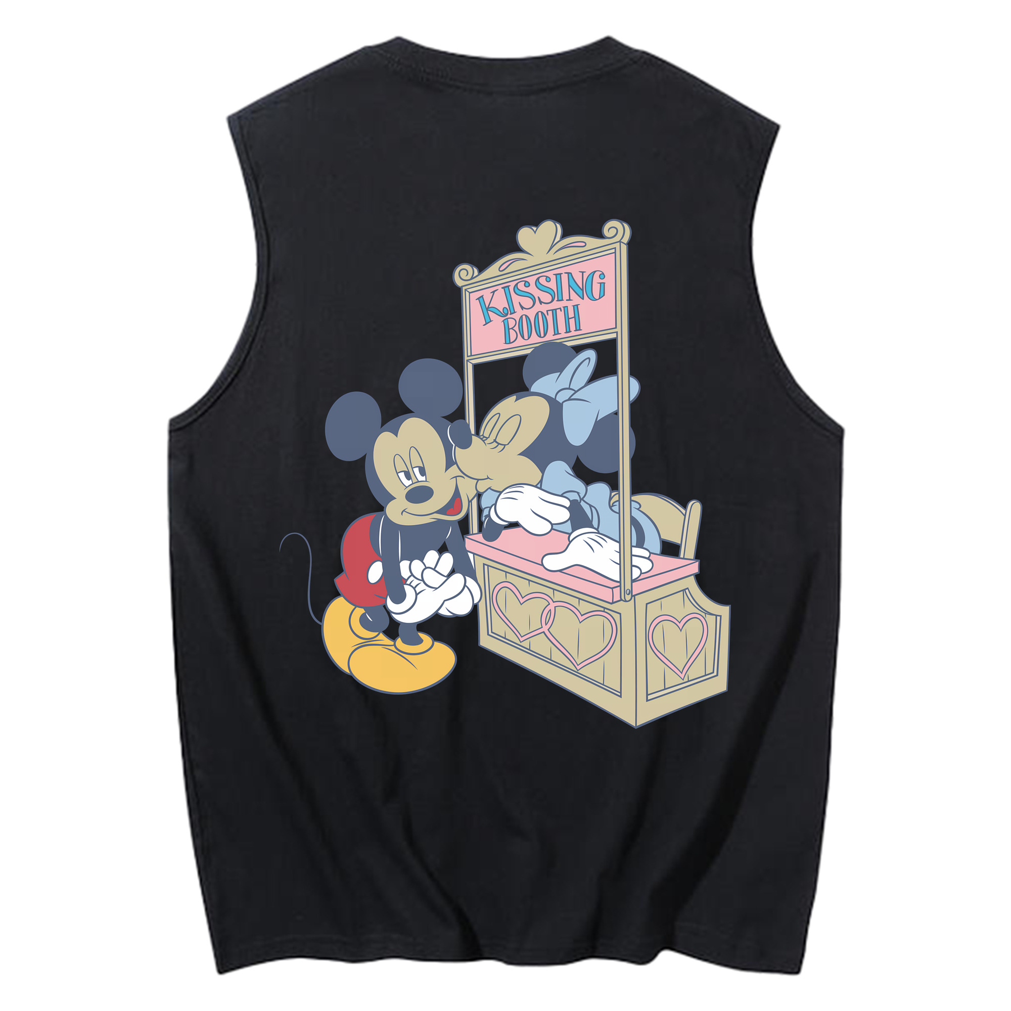 ミッキーマウス Mickey Mouse コットン100％タンクトップ（背面プリント）